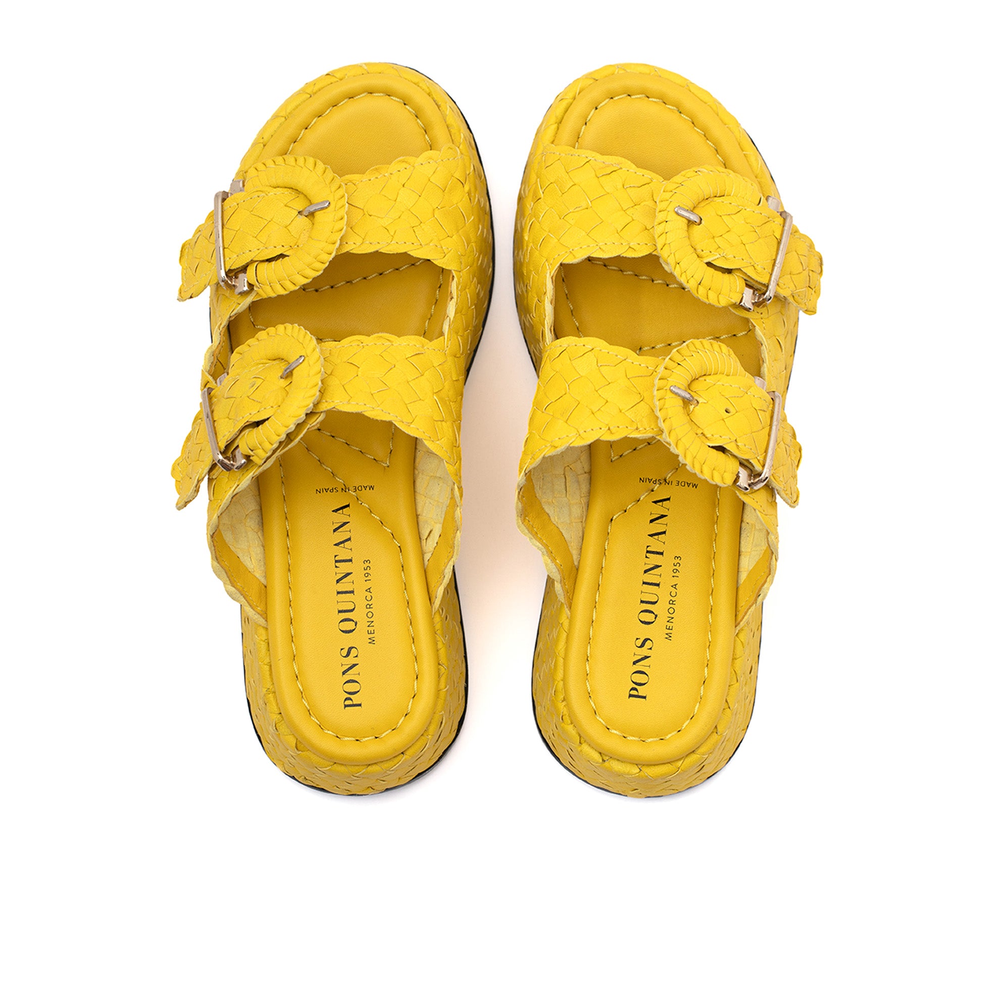 MAUI WET LEMON PLATFORM SANDAL