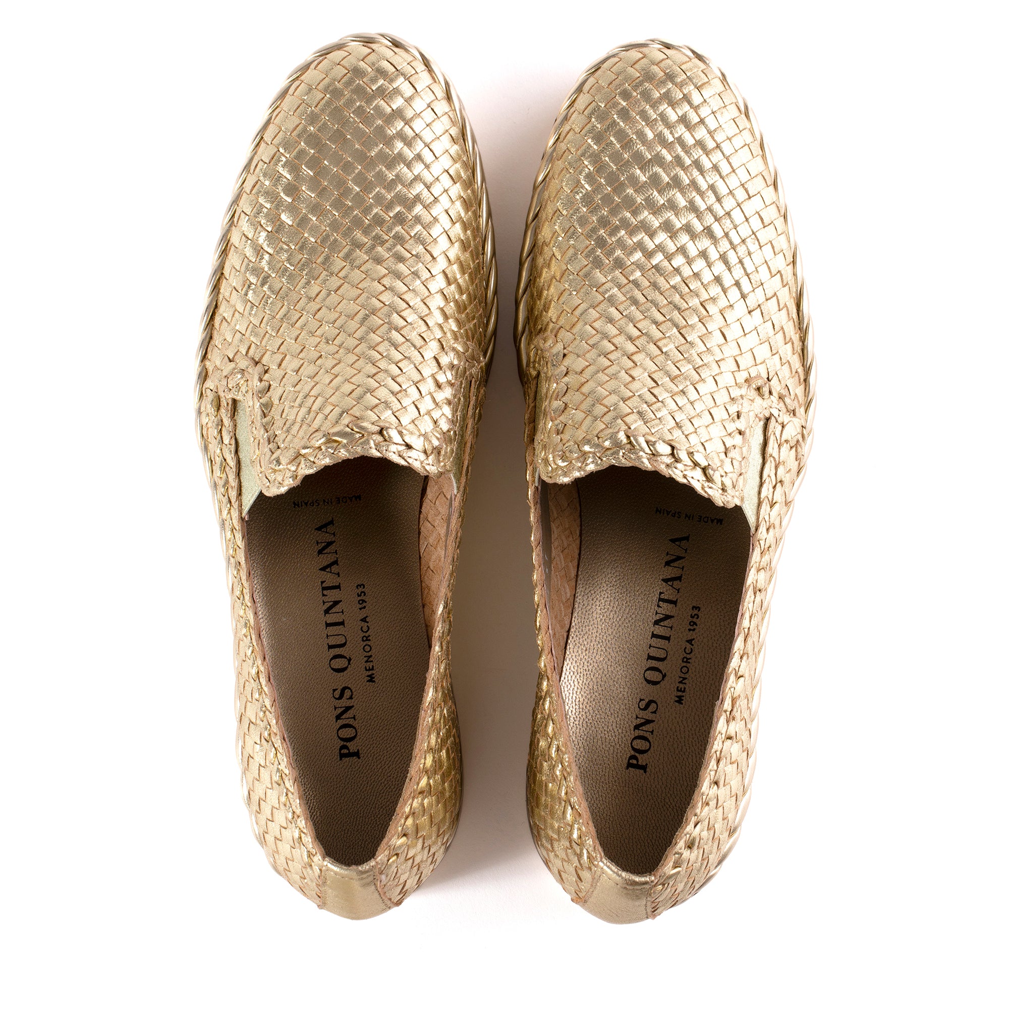 SLIP ON PLATAFORMA 1988 METAL PLATINO