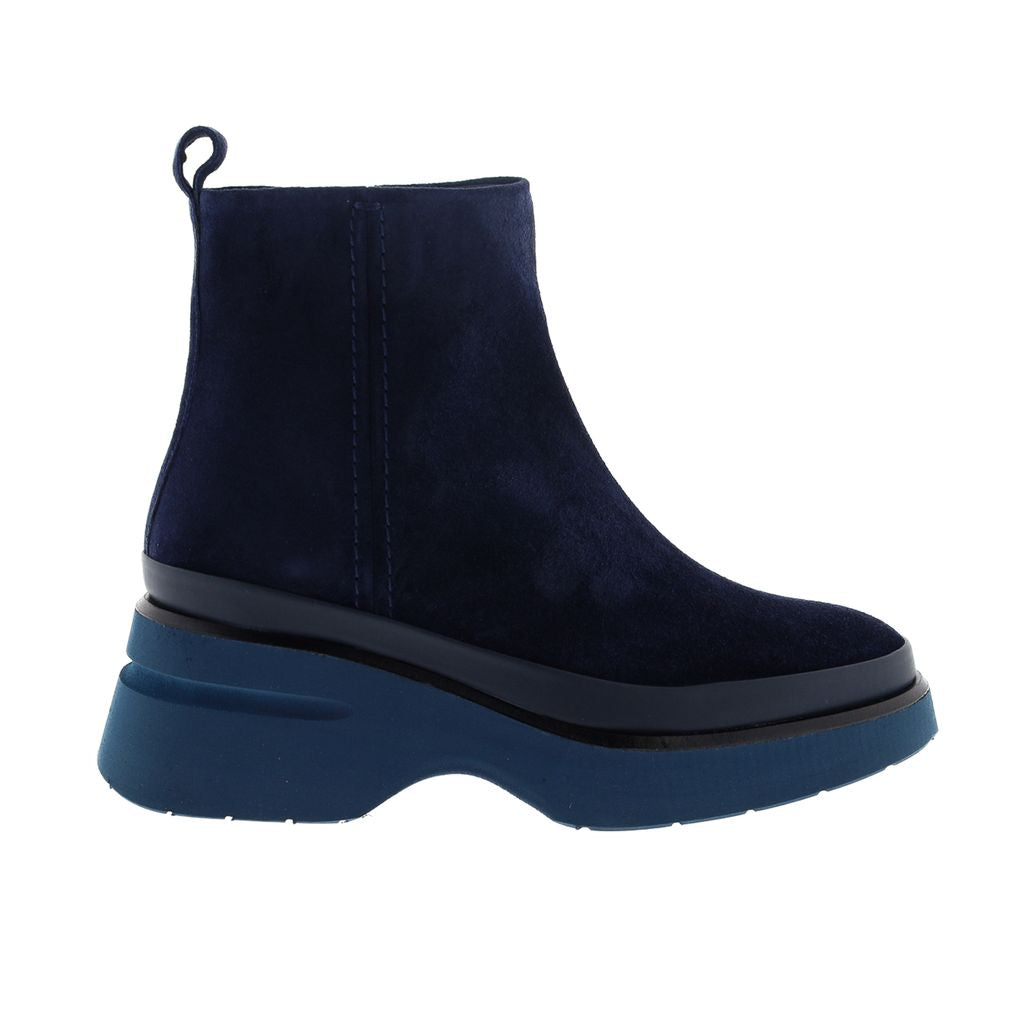 BOTIN PLATAFORMA RAQUEL VELOUR OCEANO