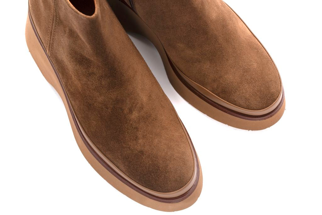 BOTIN PLATAFORMA RAQUEL VELOUR TOFFE