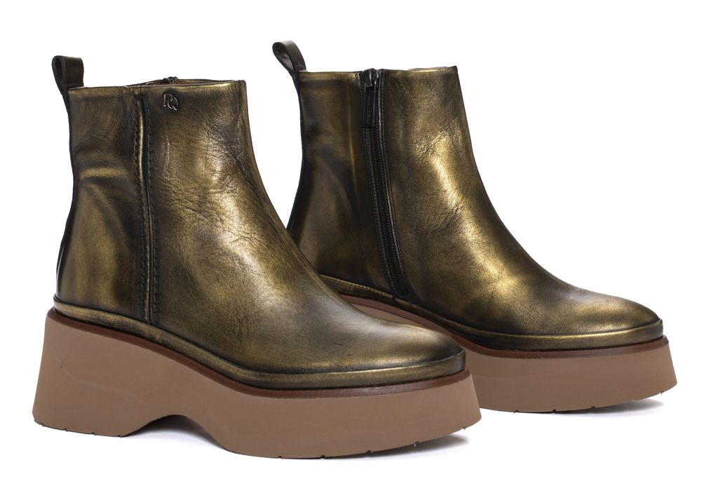 BOTIN PLATAFORMA RAQUEL NAPETTA ORO