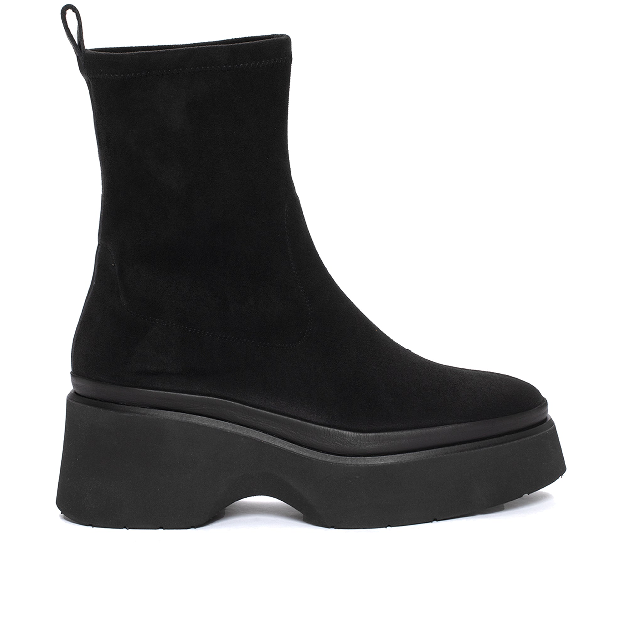 RAQUEL JET STRECH BLACK PLATFORM BOOT