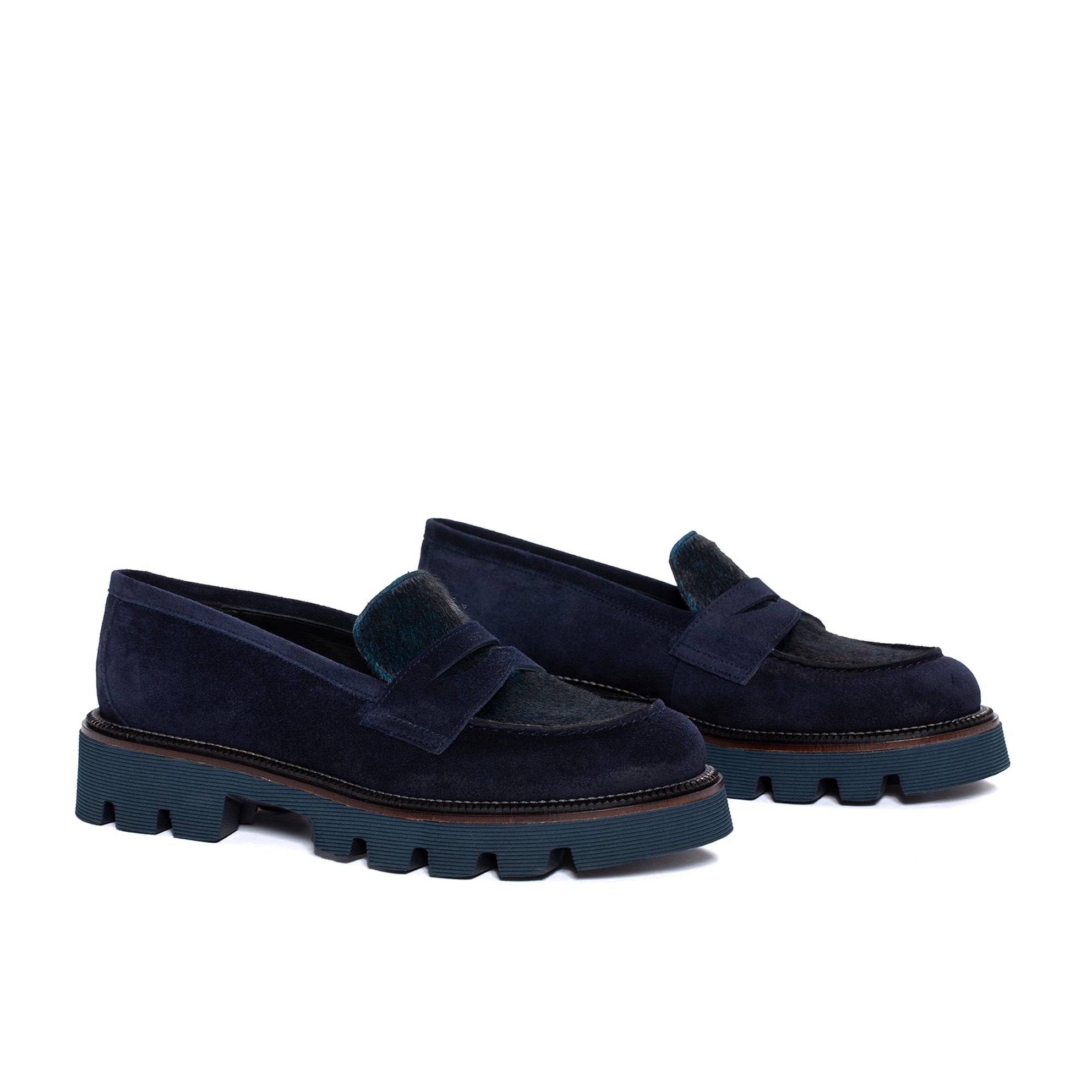 MOCASIN JENNY VELOUR OCEANO