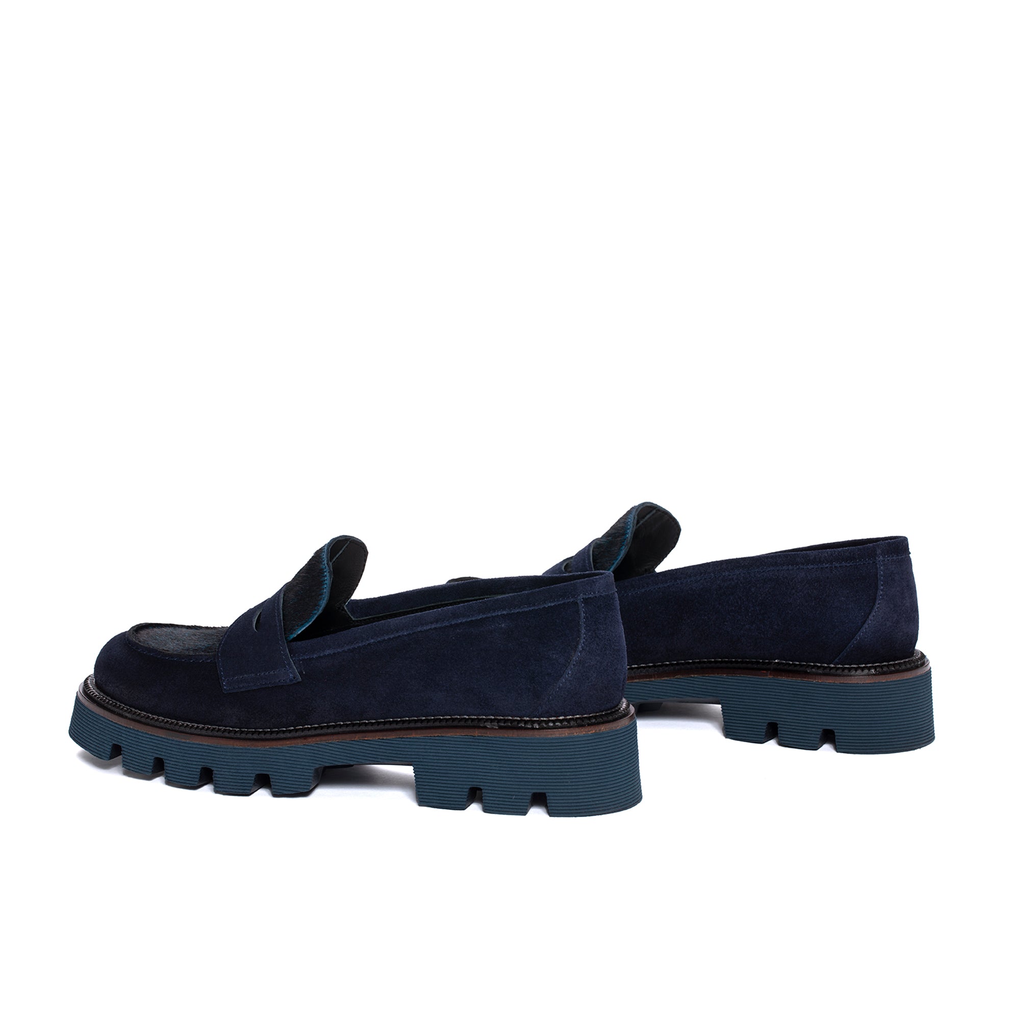 MOCASIN JENNY VELOUR OCEANO