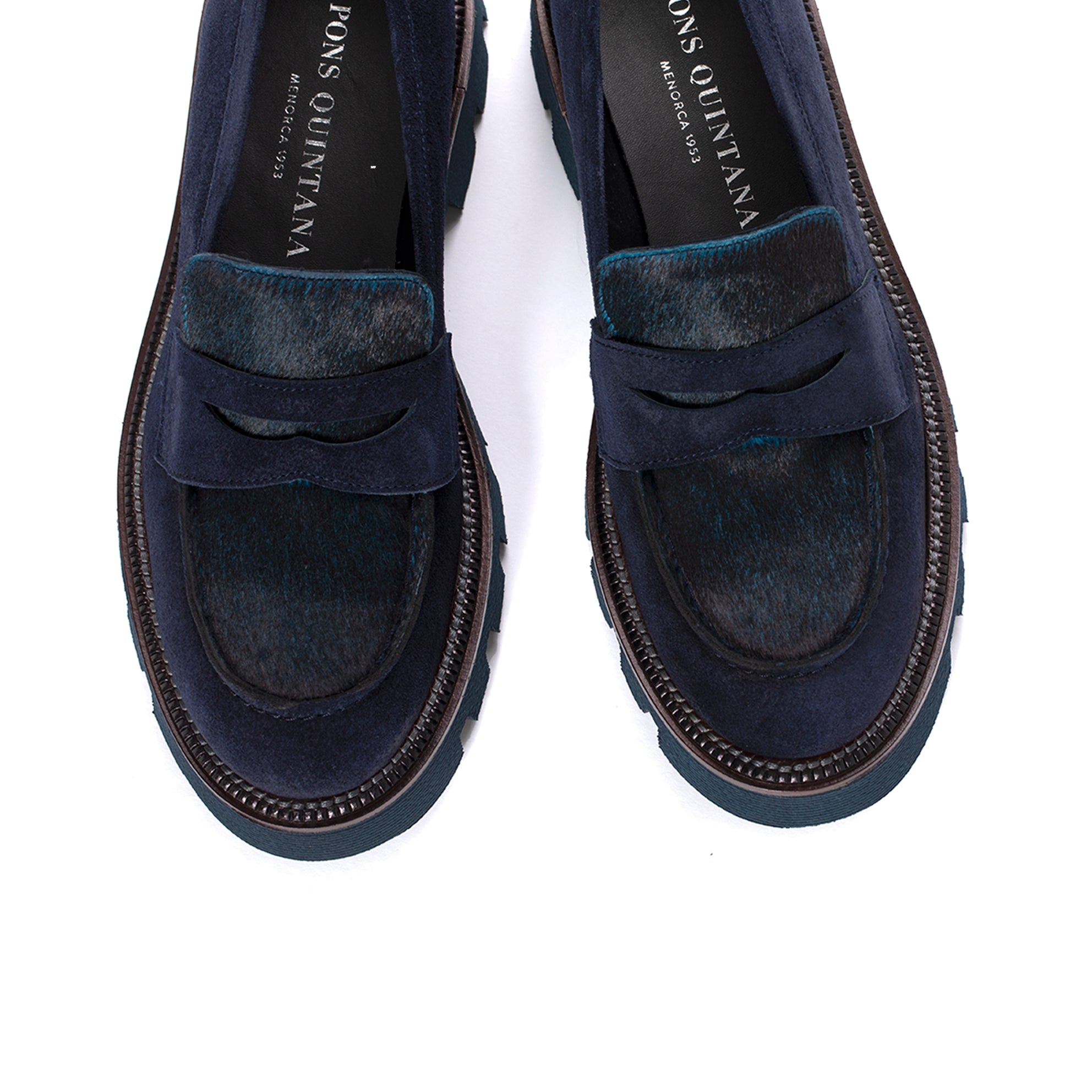 MOCASIN JENNY VELOUR OCEANO