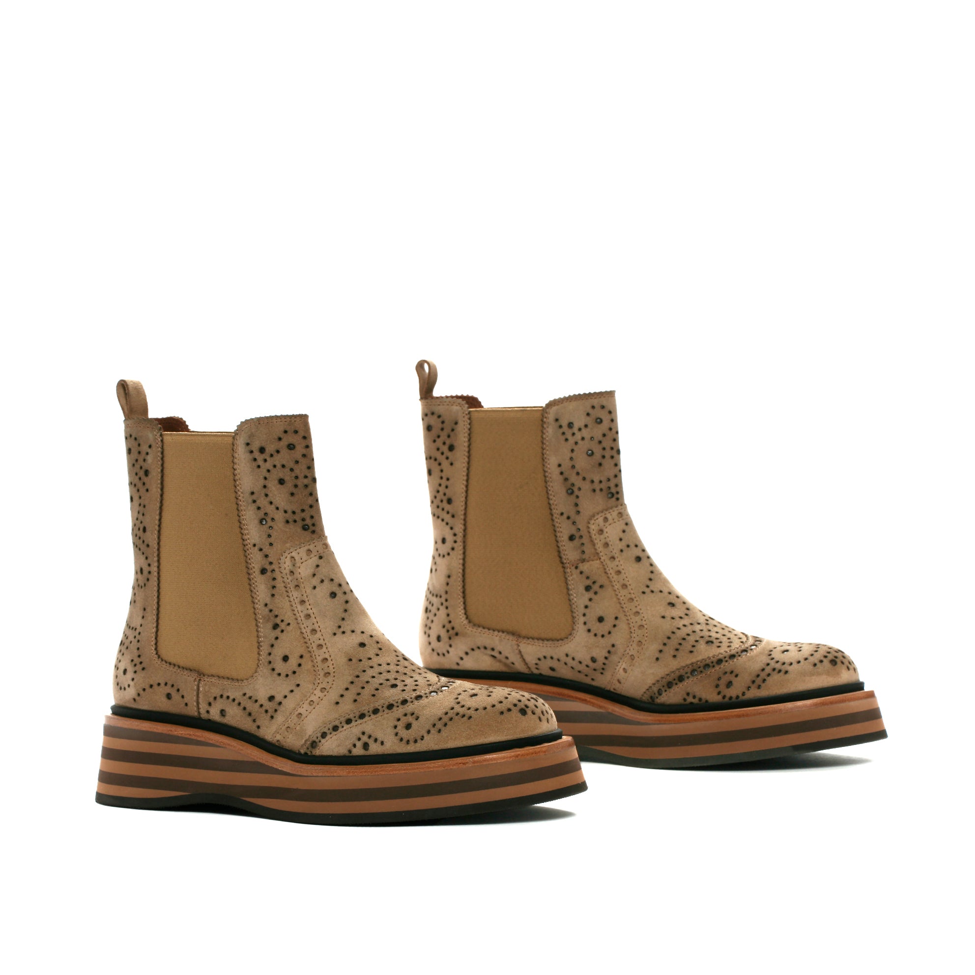 ALICE VELOR CAMEL PLATFORM BOOT