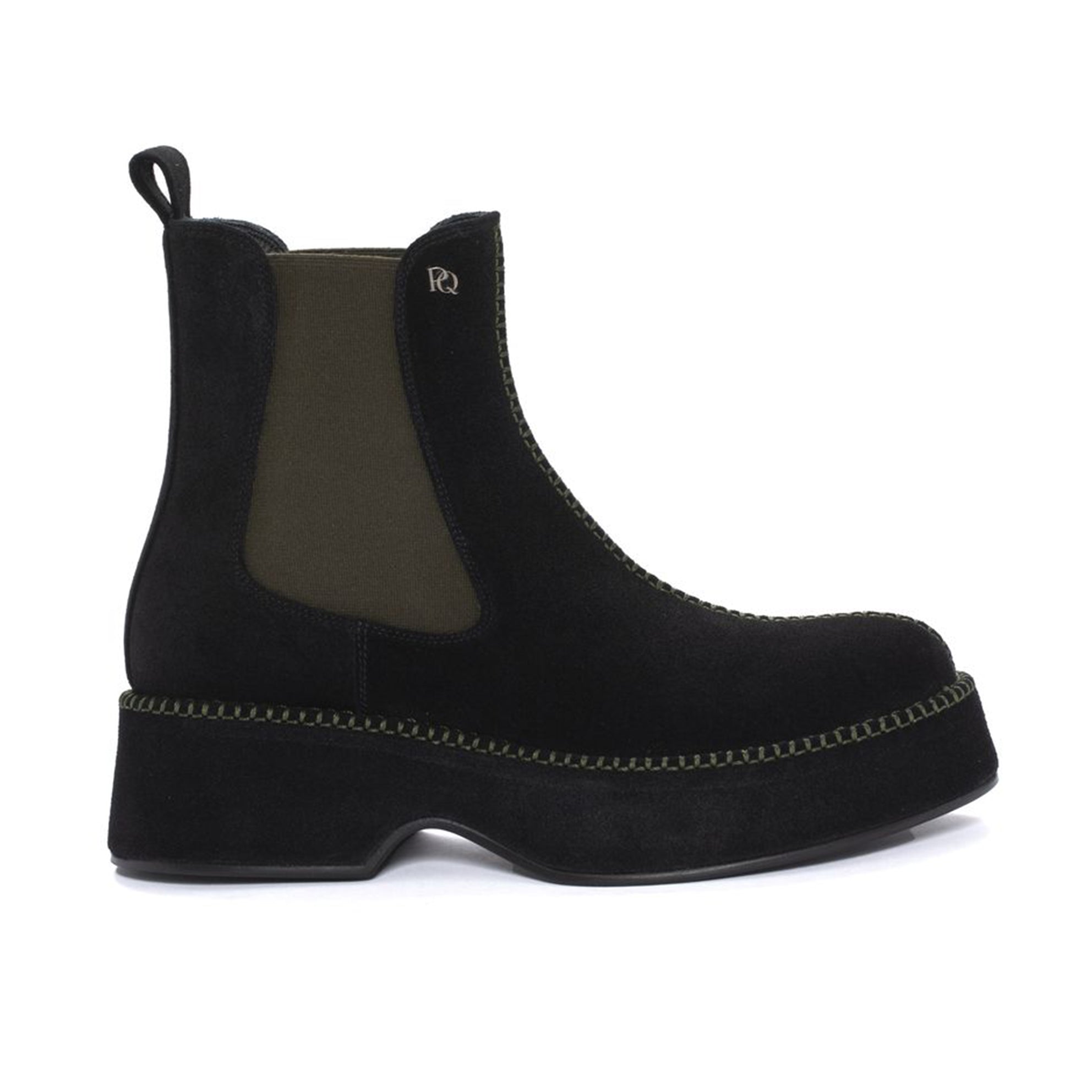BOTIN PLATAFORMA FLIPER VELOUR NEGRO
