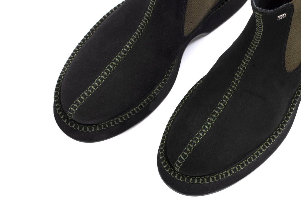 BOTIN PLATAFORMA FLIPER VELOUR NEGRO