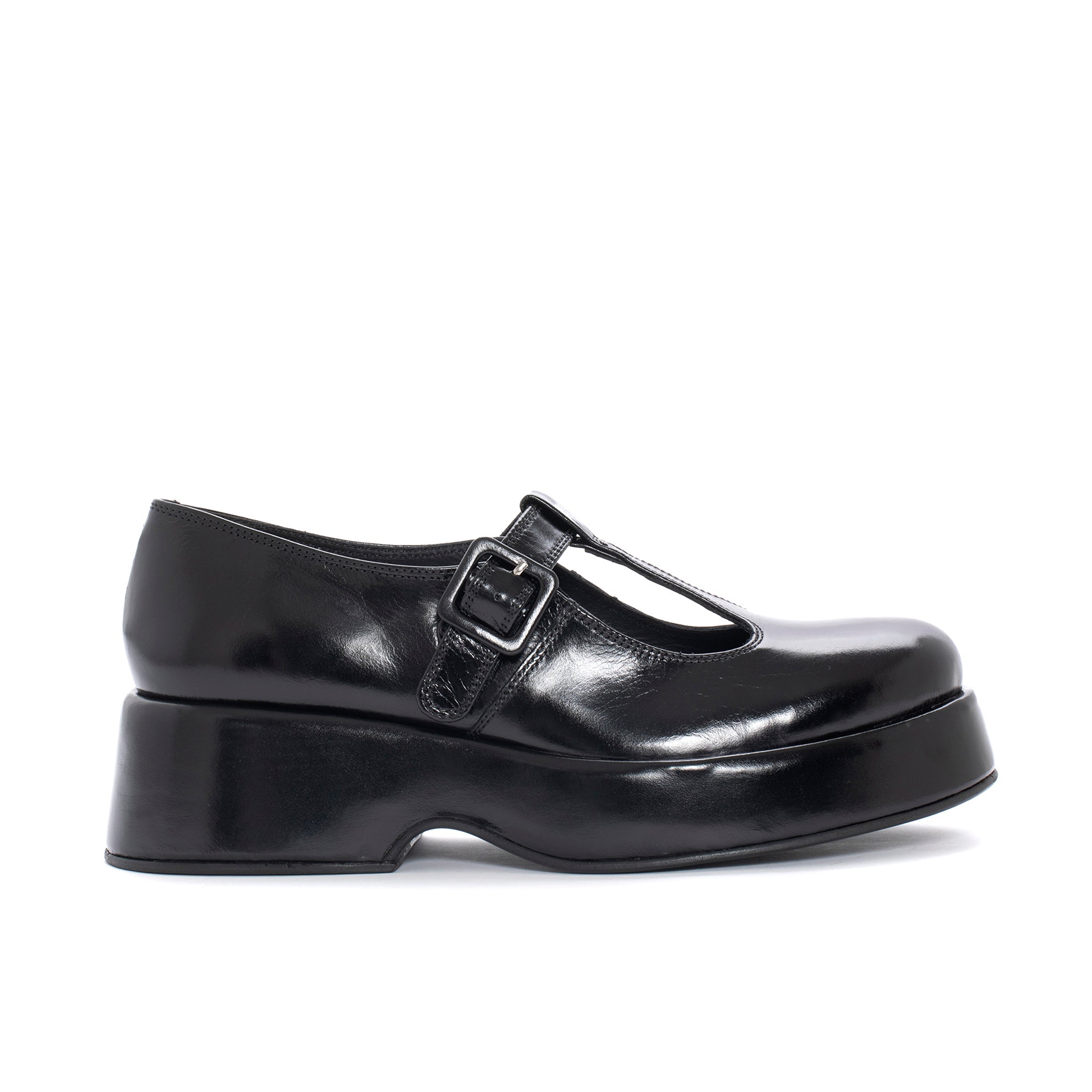 BLACK FLIPER BRANCH PLATFORM SHOE