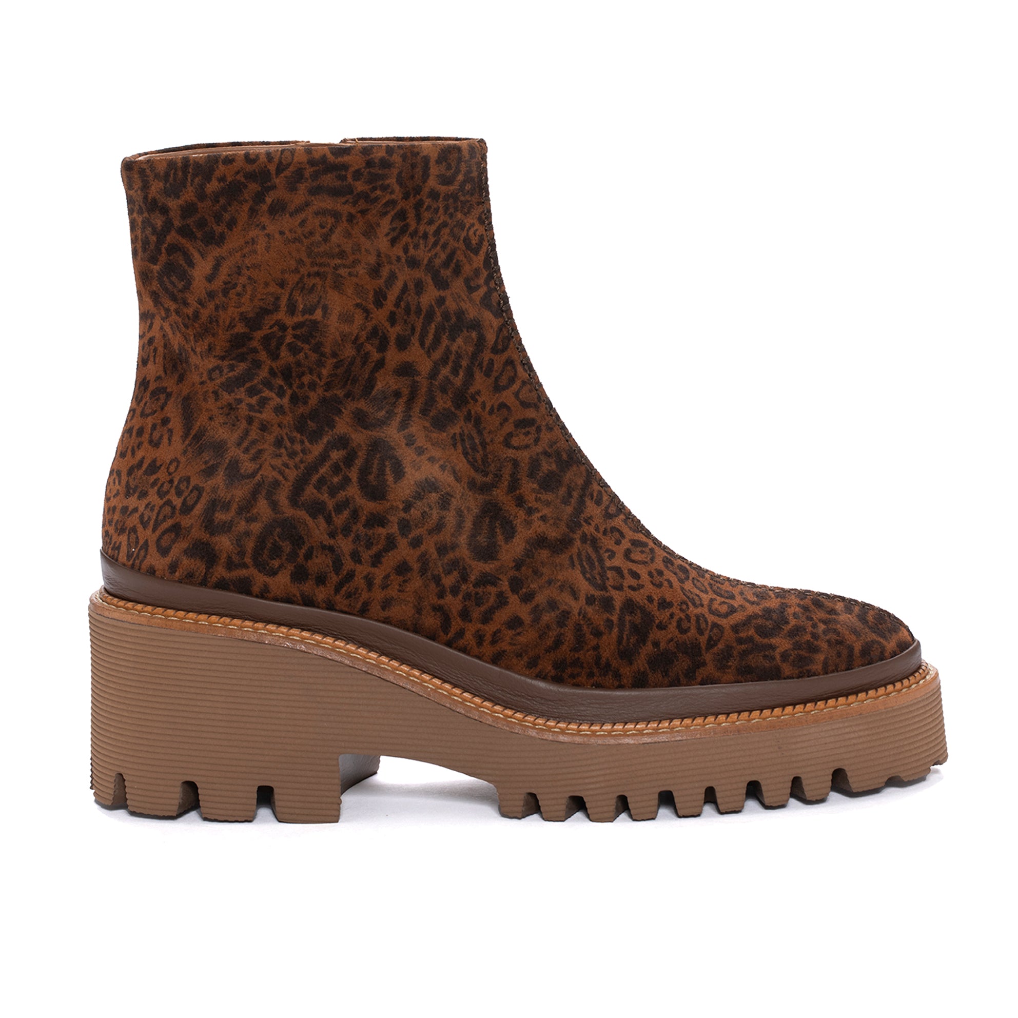 CARMEN LEOPARDINO LEATHER PLATFORM BOOT