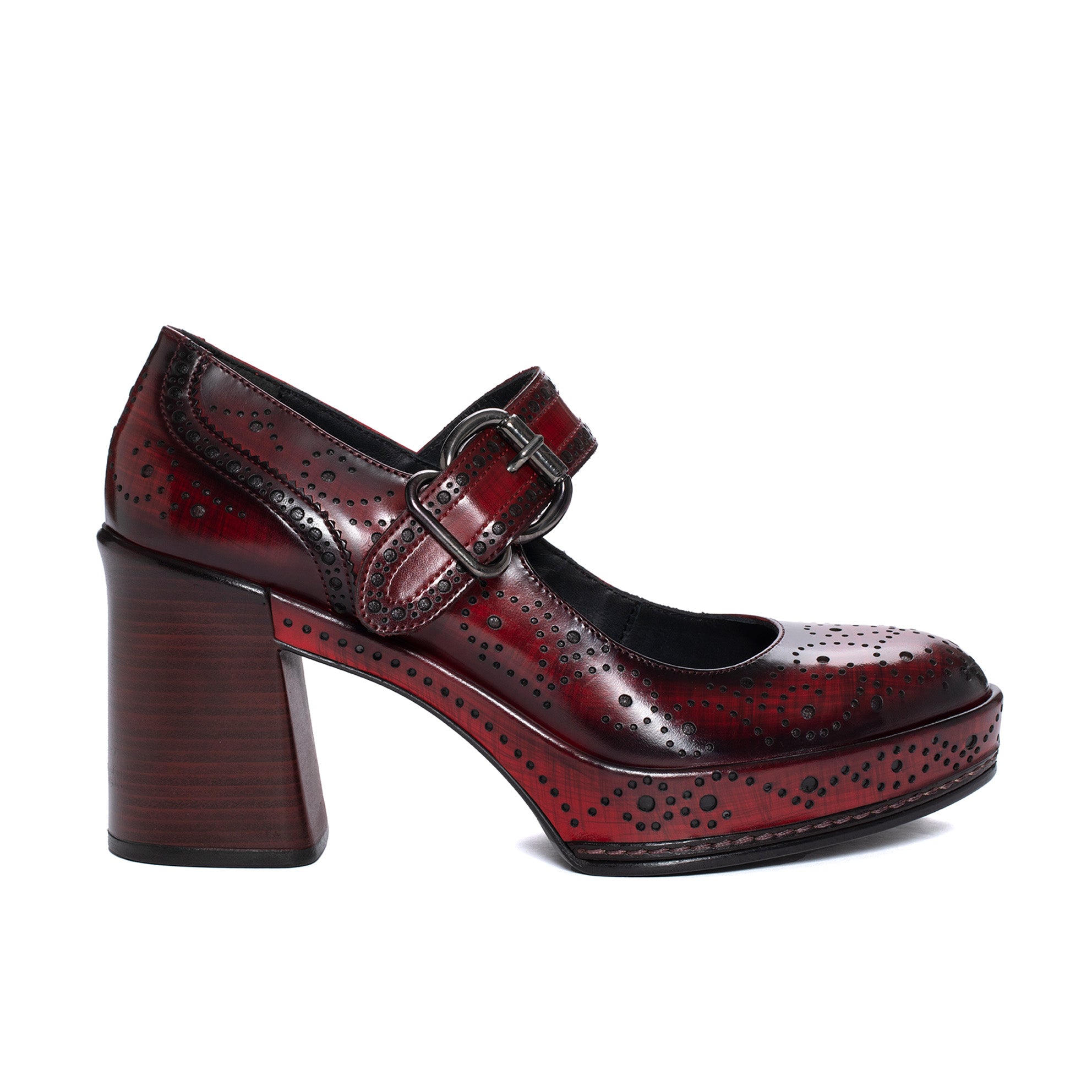 AROA NEPAL CHERRY HEEL SHOE