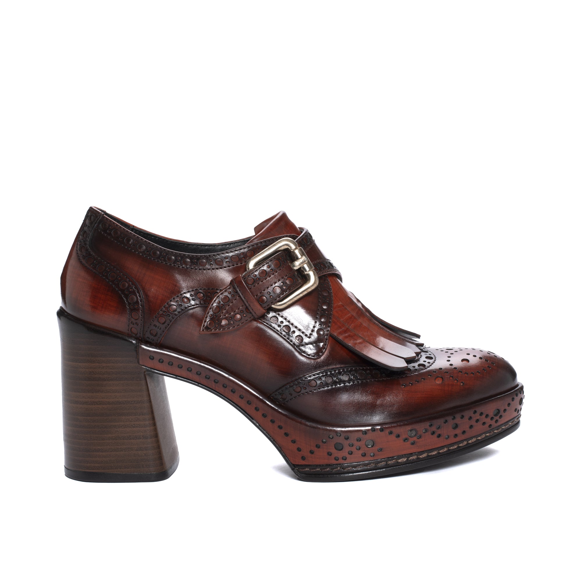 ZAPATO TACON AROA NEPAL BRANDY