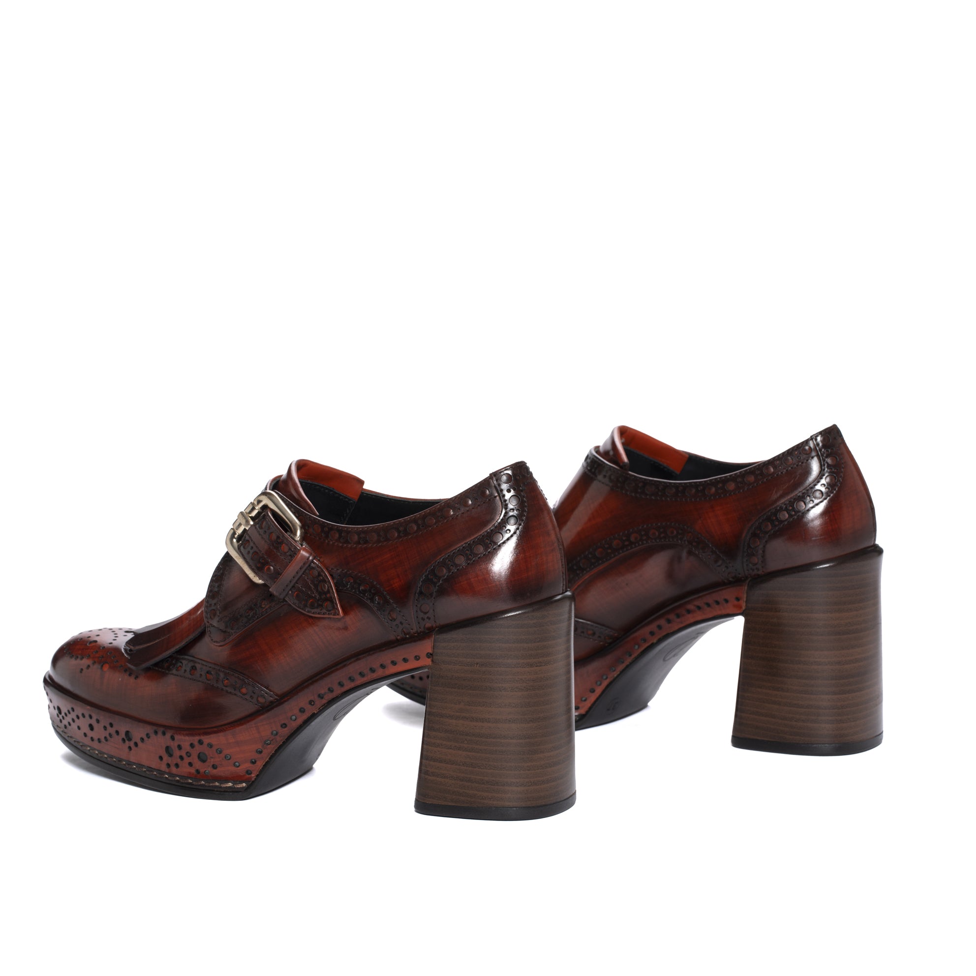 ZAPATO TACON AROA NEPAL BRANDY