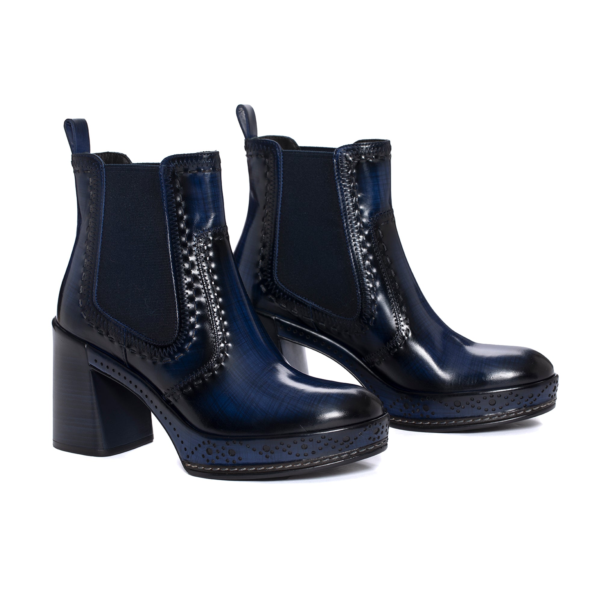 AROA NEPAL COBALT HEEL BOOT