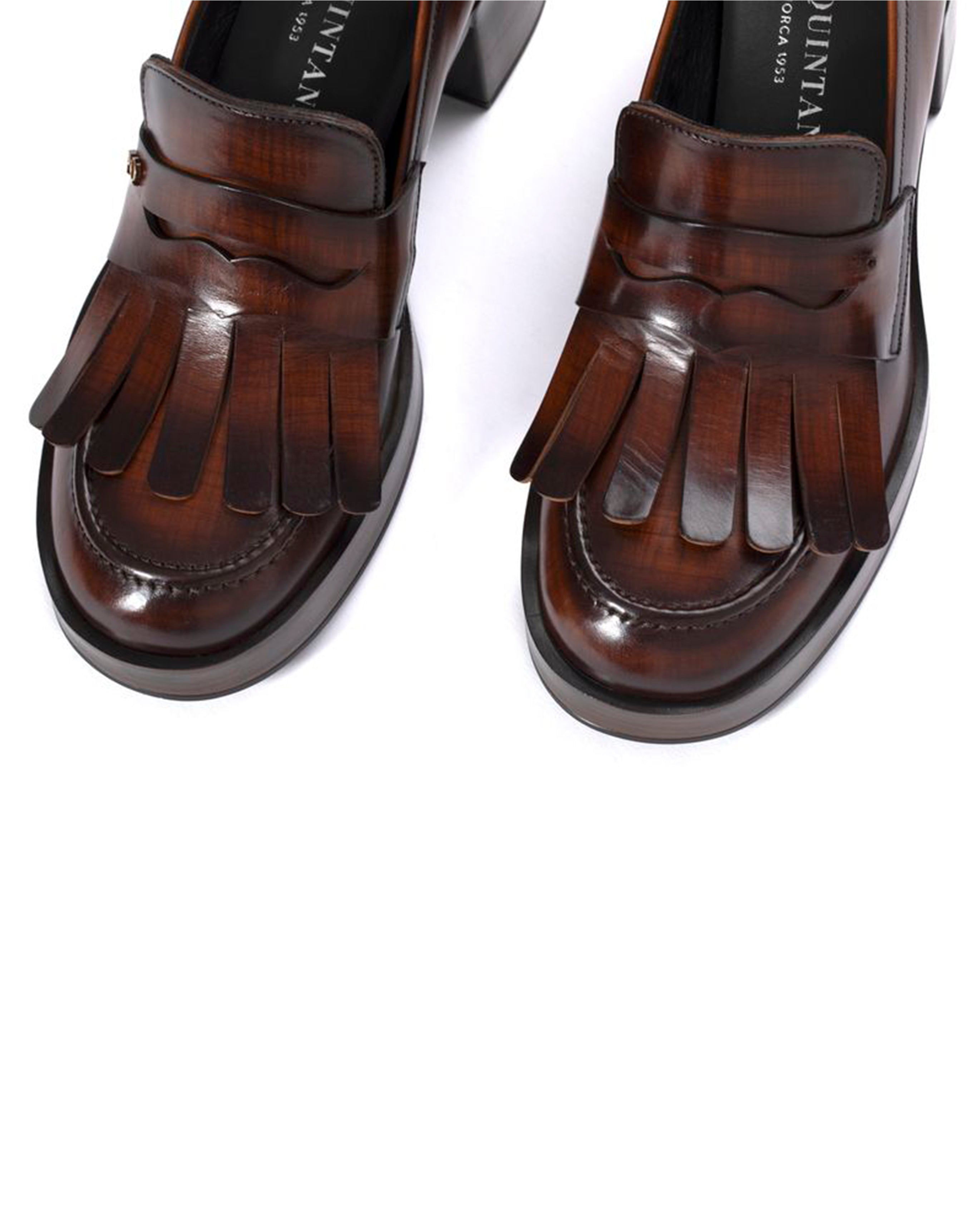 MOCASIN DE TACON CRISTIN FLECOS LEGNO