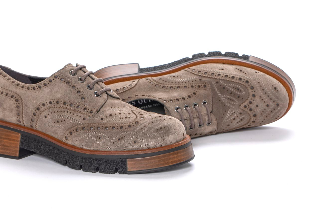 BLUCHER PLATAFORMA MALI VELOUR TOPO