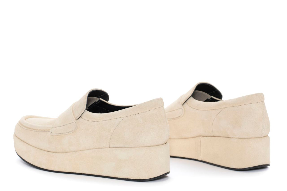 MOCASIN PLATAFORMA CERTIER VELOUR PANNA