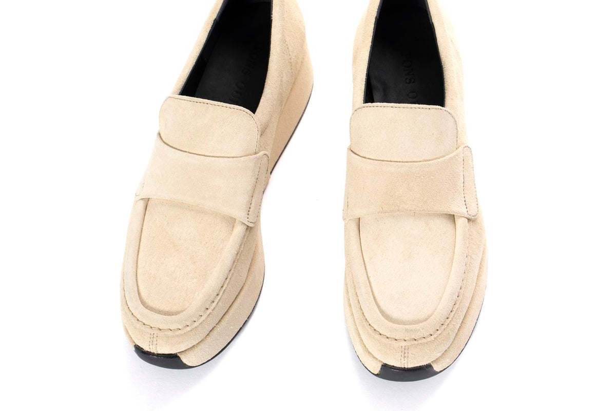 MOCASIN PLATAFORMA CERTIER VELOUR PANNA