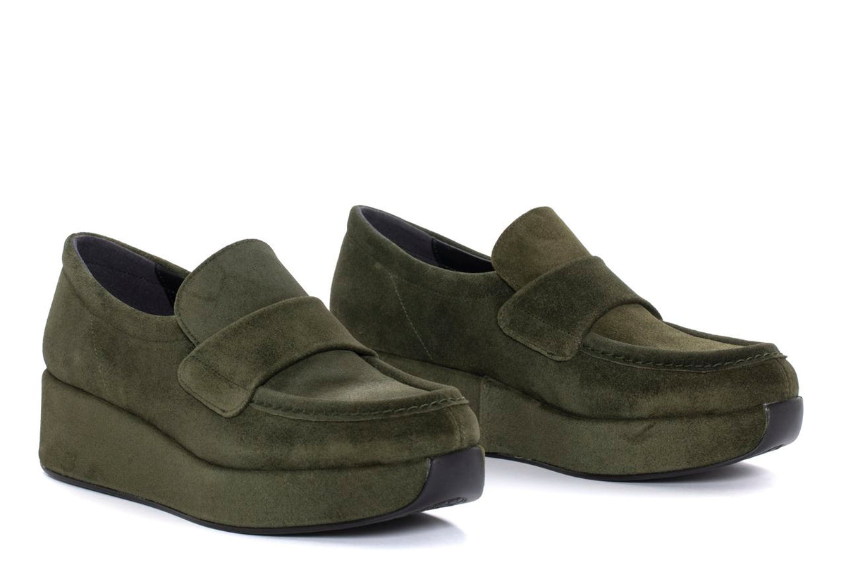 MOCASIN PLATAFORMA CERTIER VELOUR MUSGO