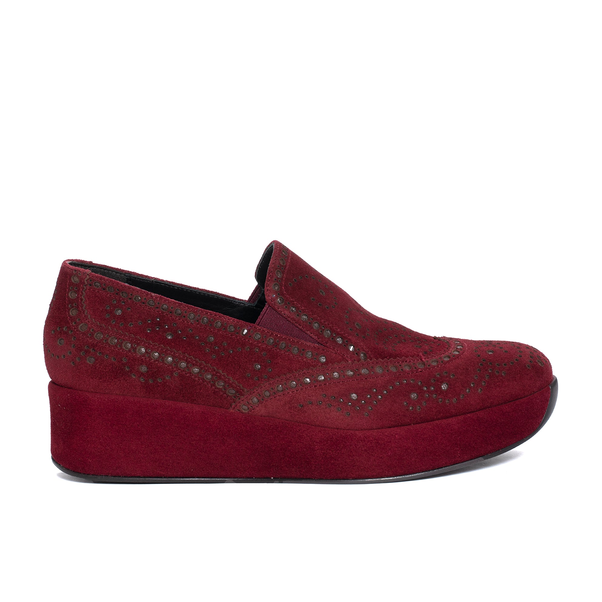 CERTIER VELOUR PRUGNA LOAFER