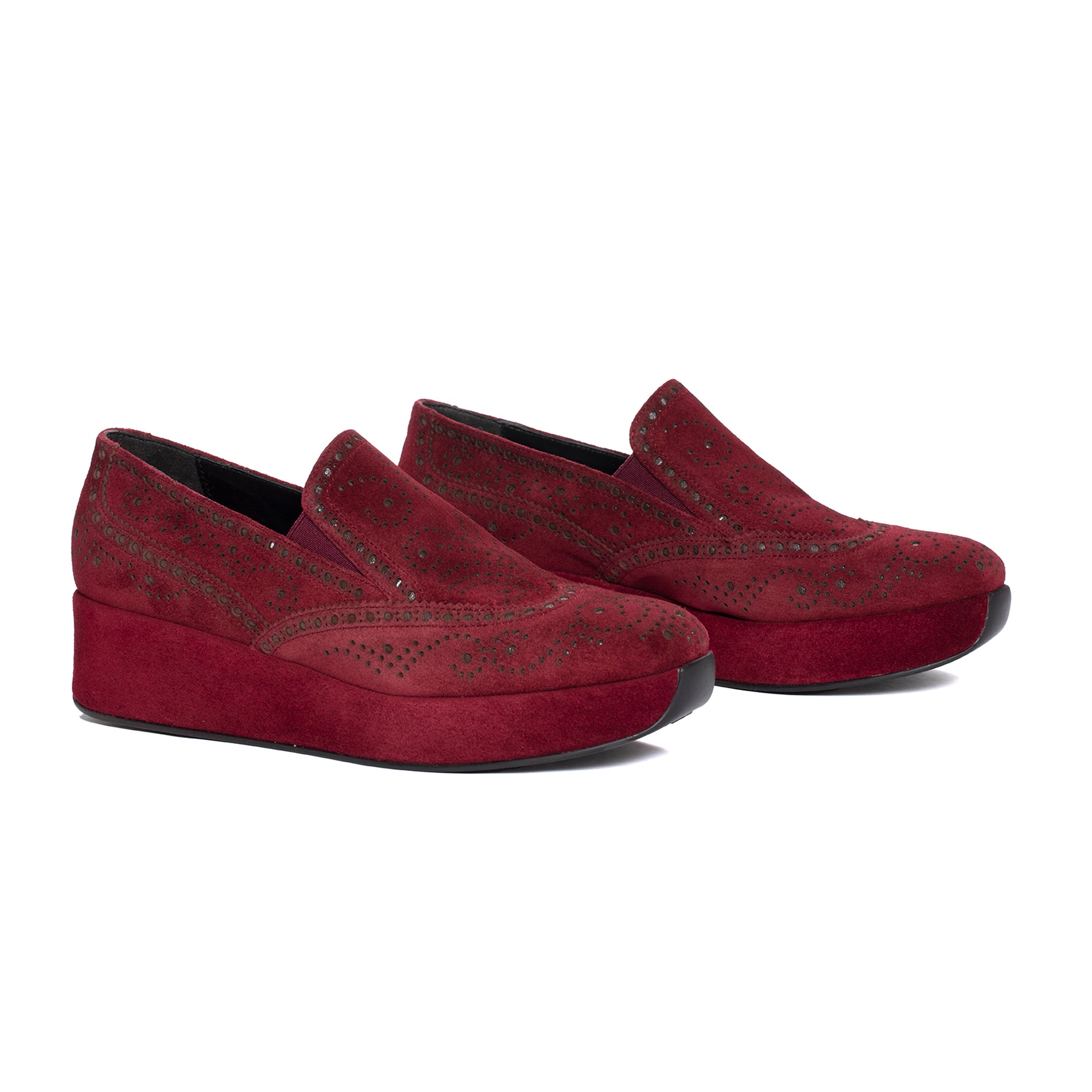 CERTIER VELOUR PRUGNA LOAFER