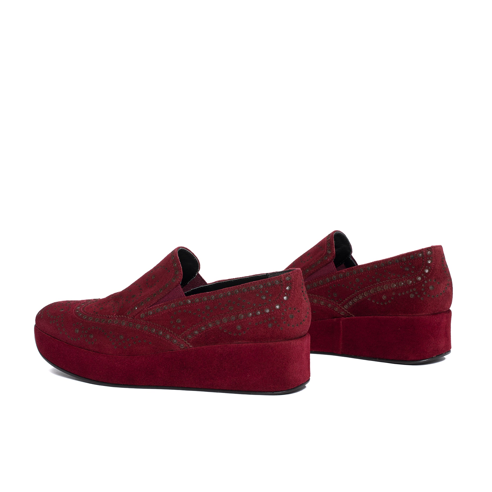 CERTIER VELOUR PRUGNA LOAFER