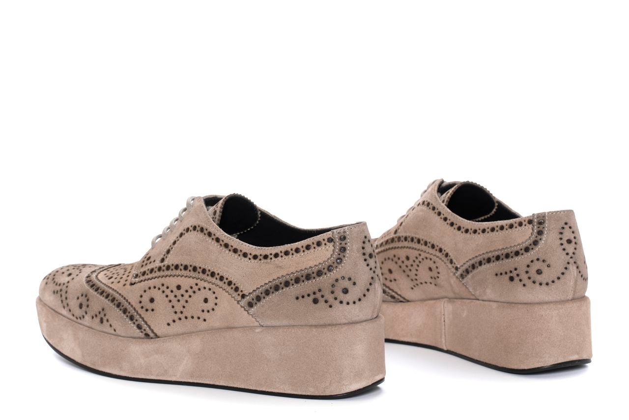 BLUCHER PLATAFORMA CERTIER VELOUR CORDA