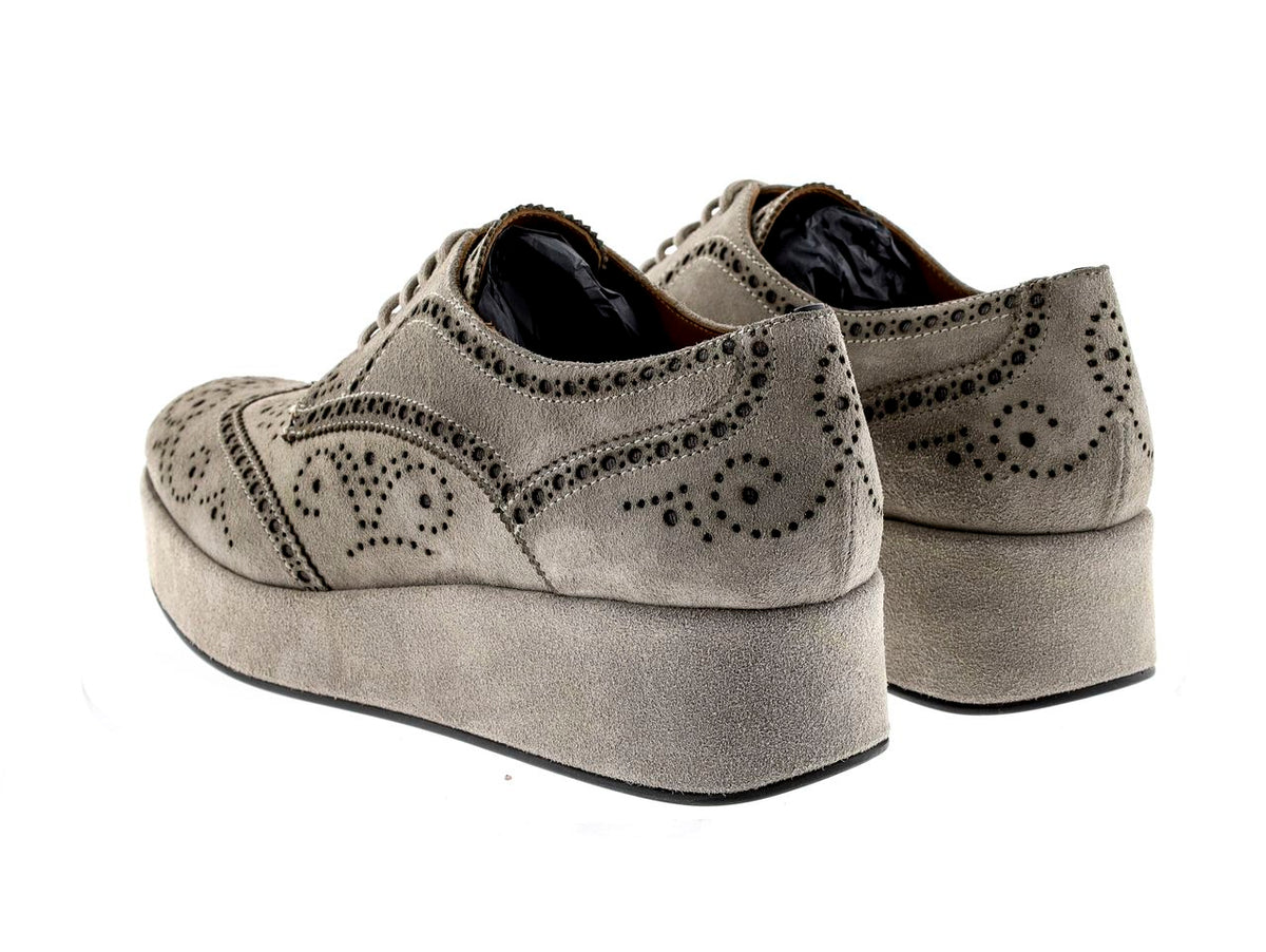 CERTIER PLATFORM DERBY SHOES IN CORDA VELOUR