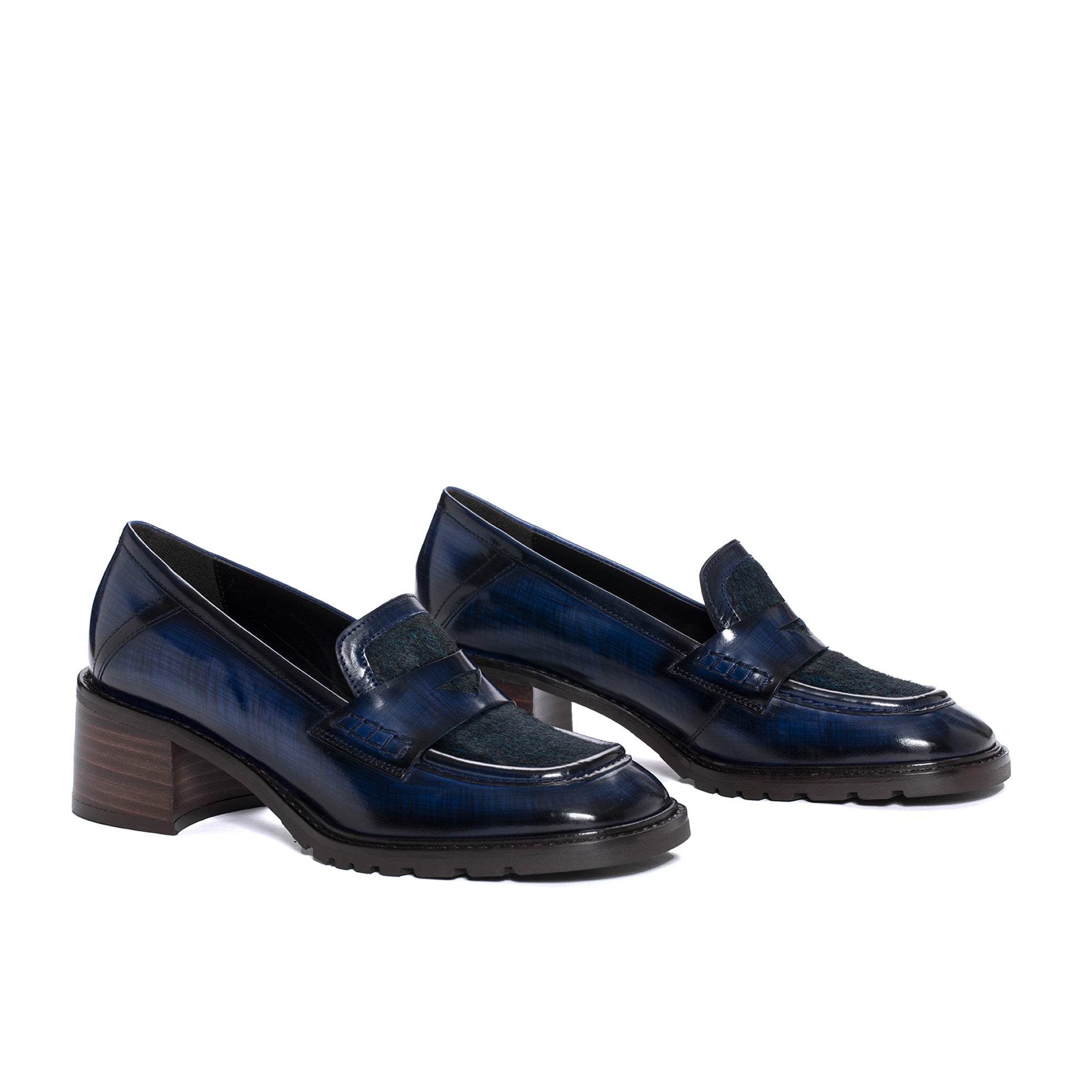 ZAPATO TACON ELENA NEPAL COBALT