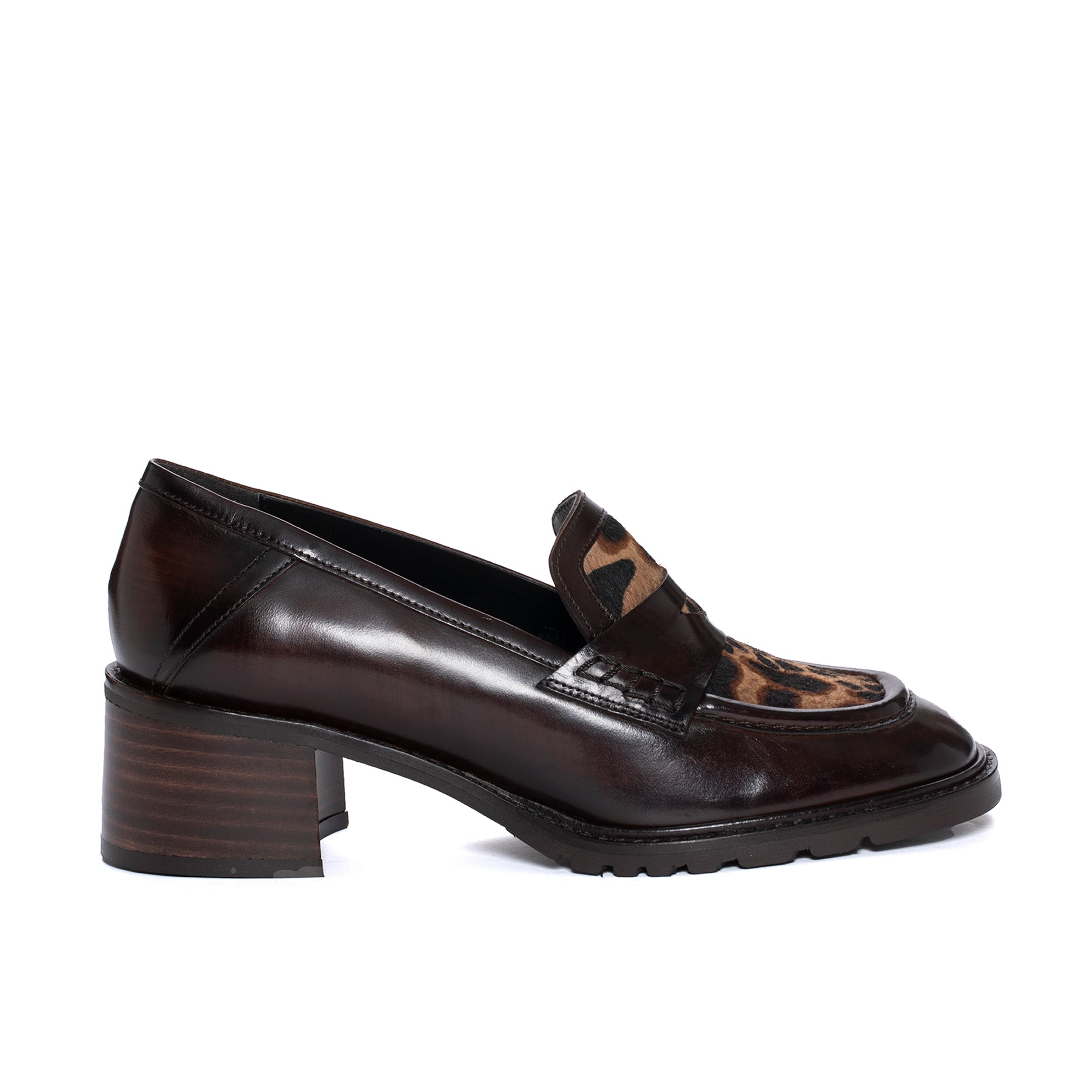 ELENA NEPAL EBONY HEEL SHOE