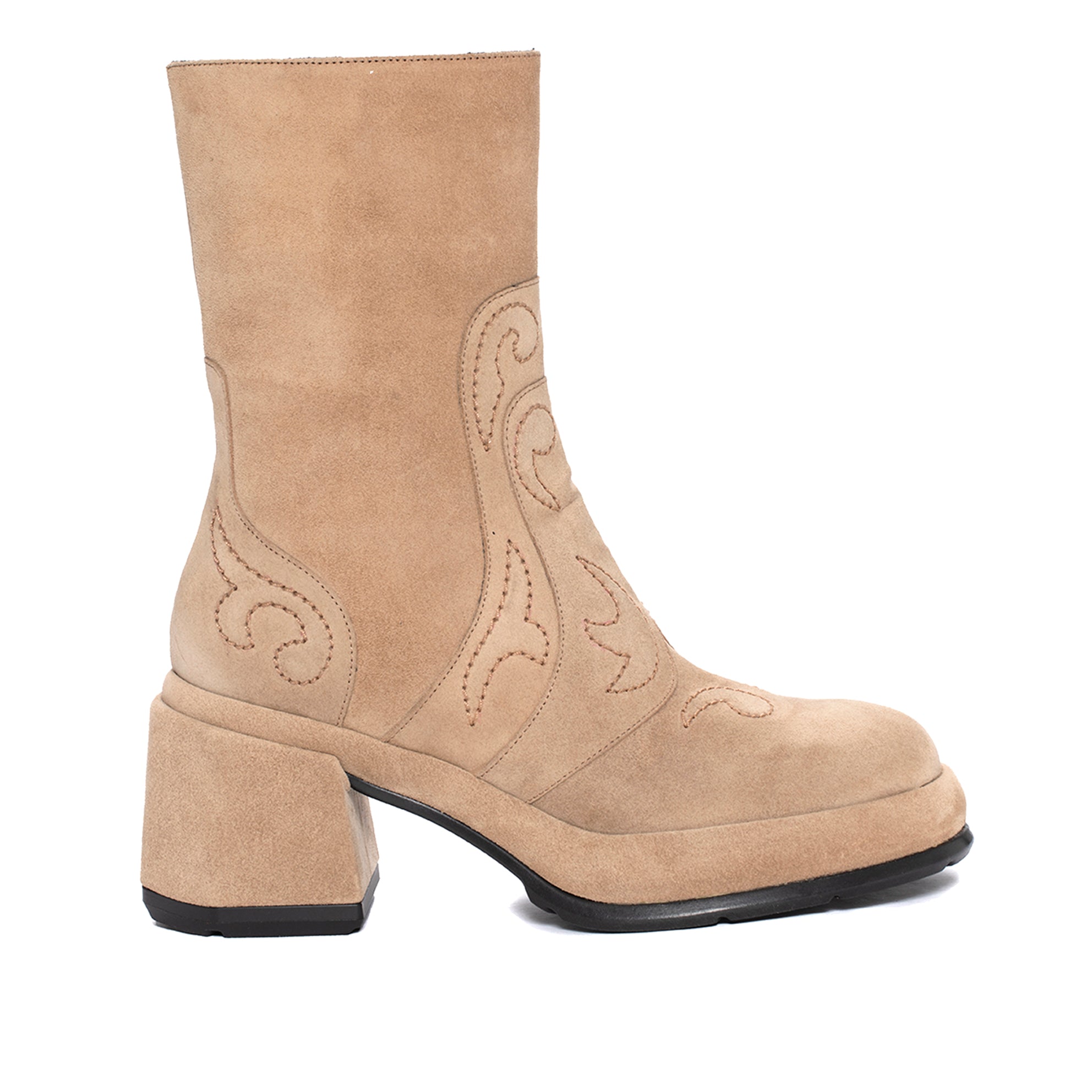 BOTIN TACON LAURA VELOUR CAMEL