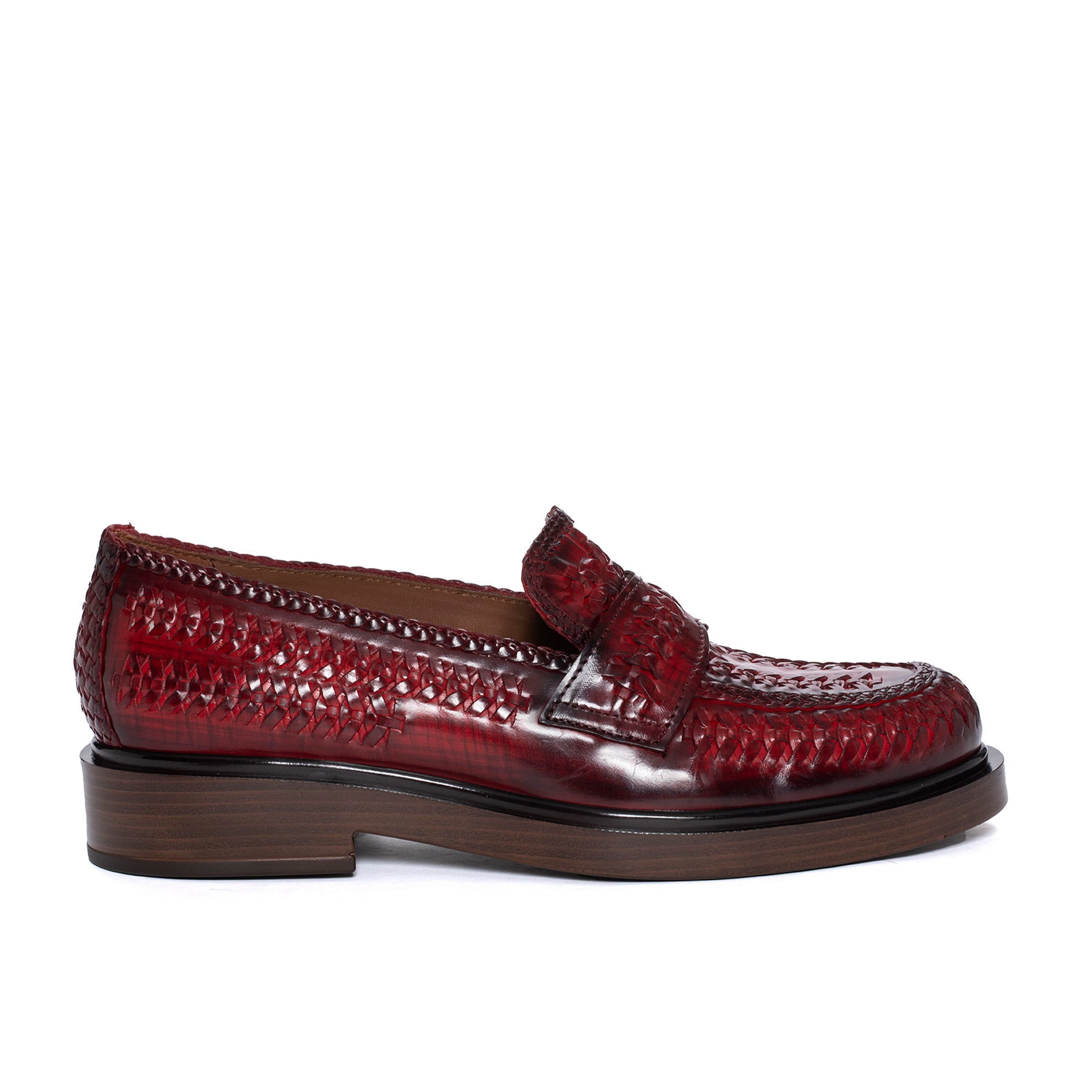 SELINE NEPAL CHERRY LOAFERS