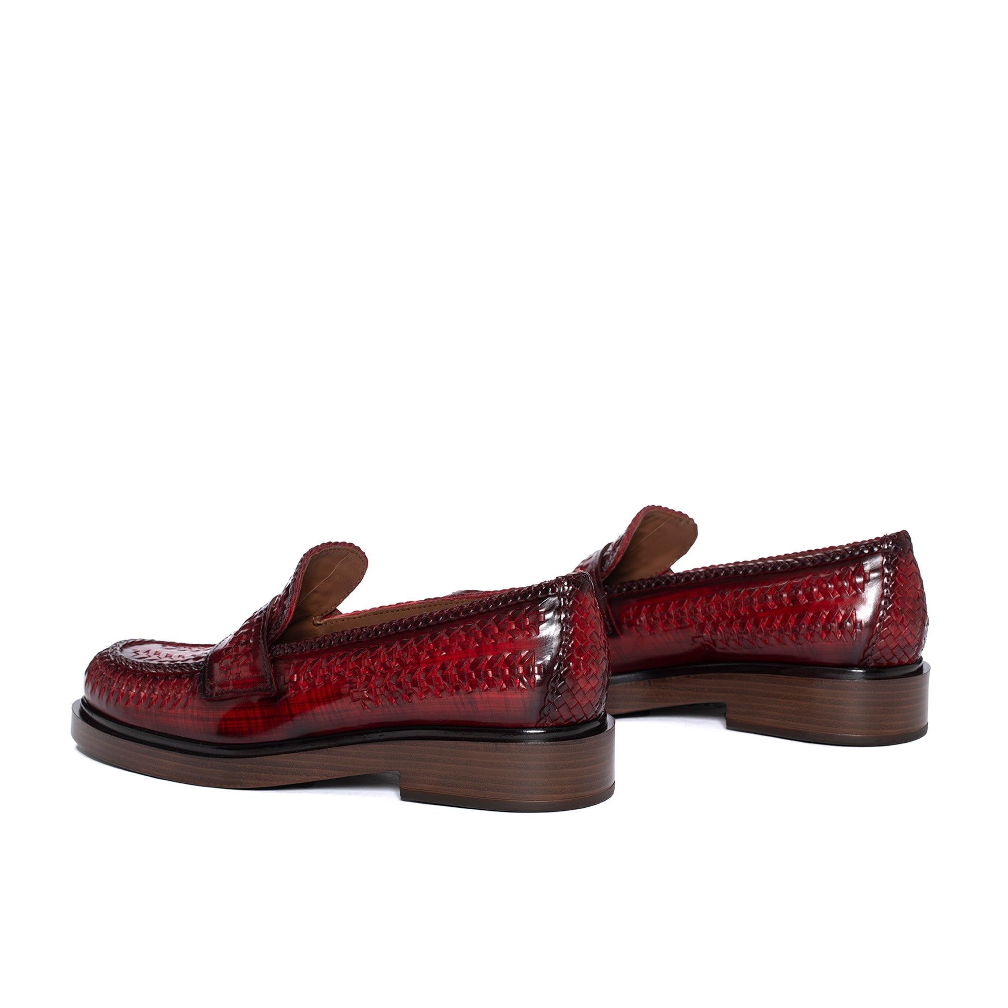 SELINE NEPAL CHERRY LOAFERS