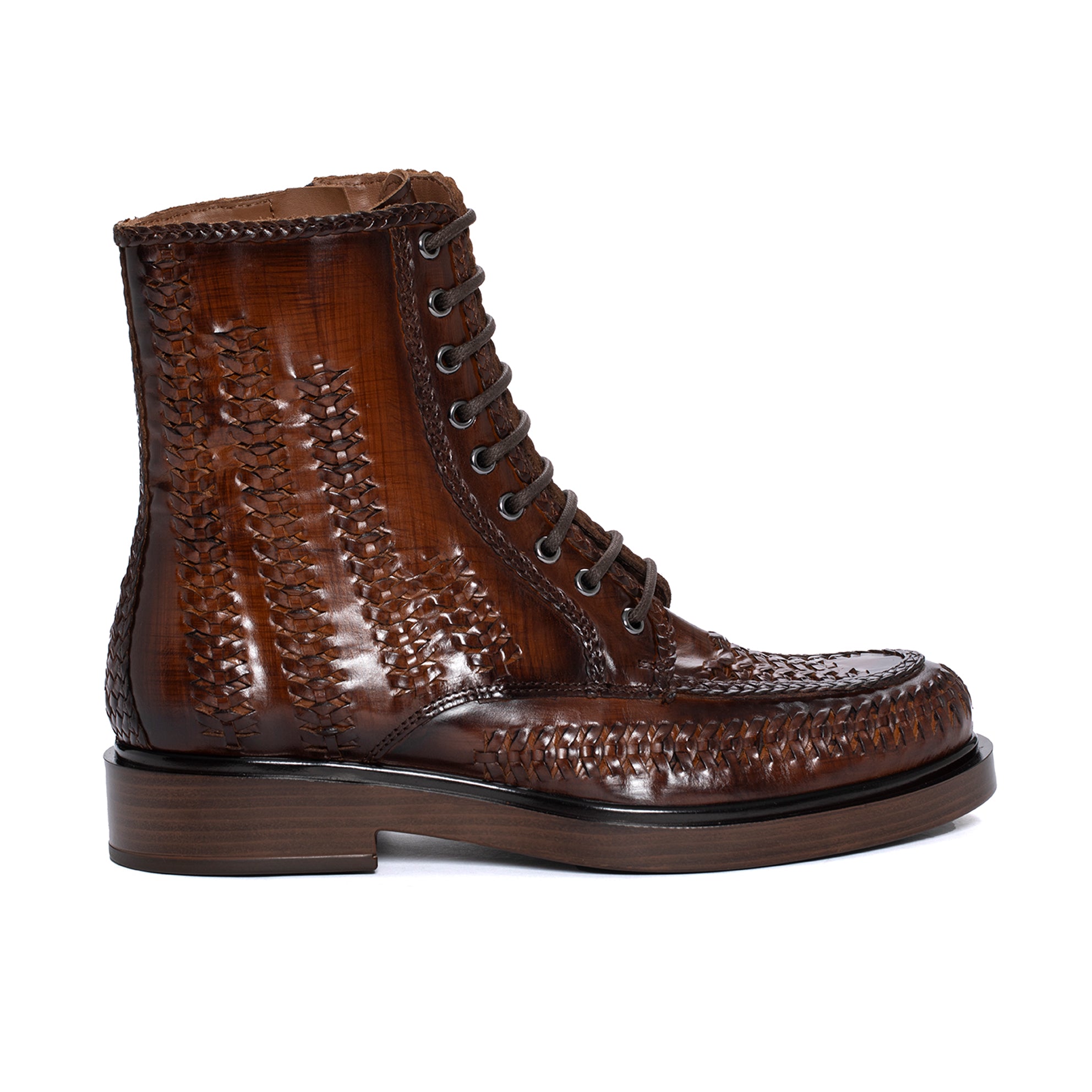 SELINE BRAIDED 10MM LEGNO FLAT BOOT