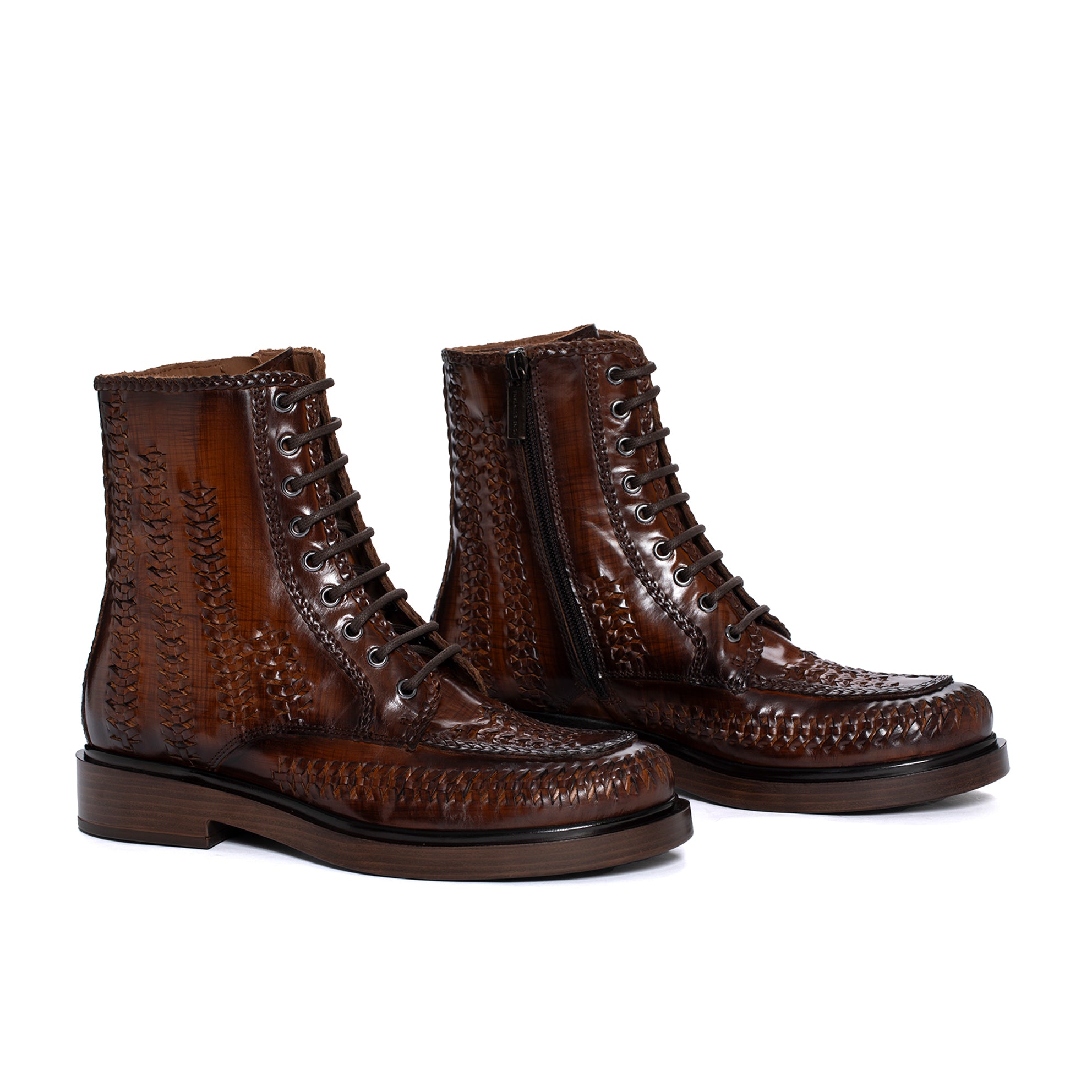 SELINE BRAIDED 10MM LEGNO FLAT BOOT