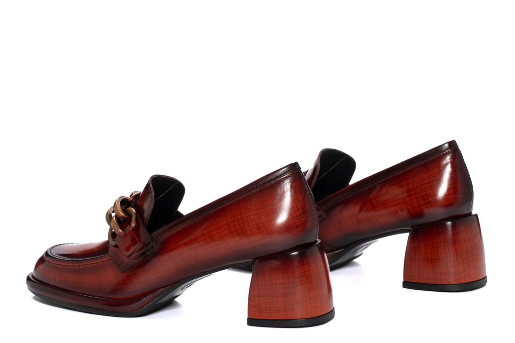 ZAPATO TACON EMILIA NEPAL BRANDY