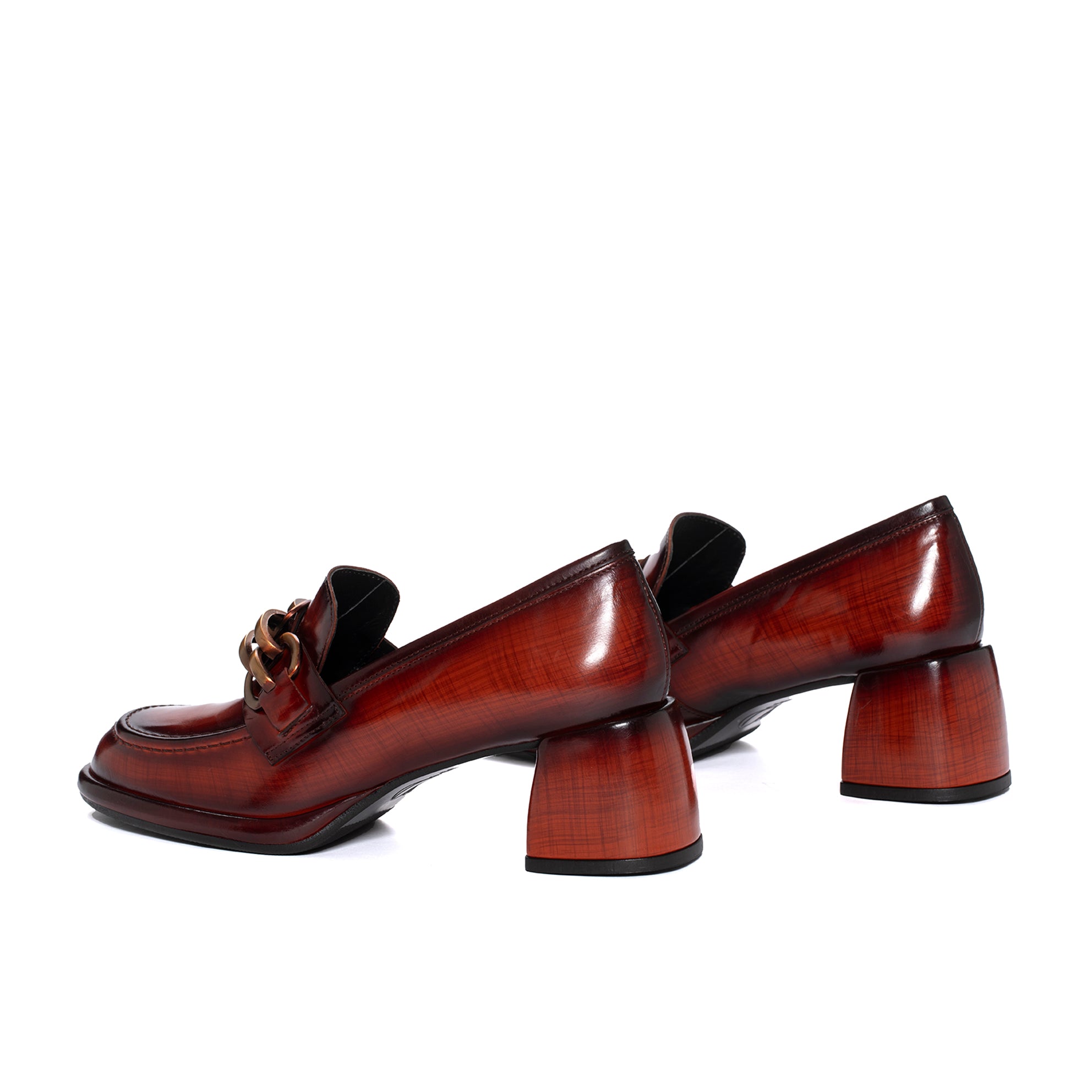 ZAPATO TACON EMILIA NEPAL BRANDY