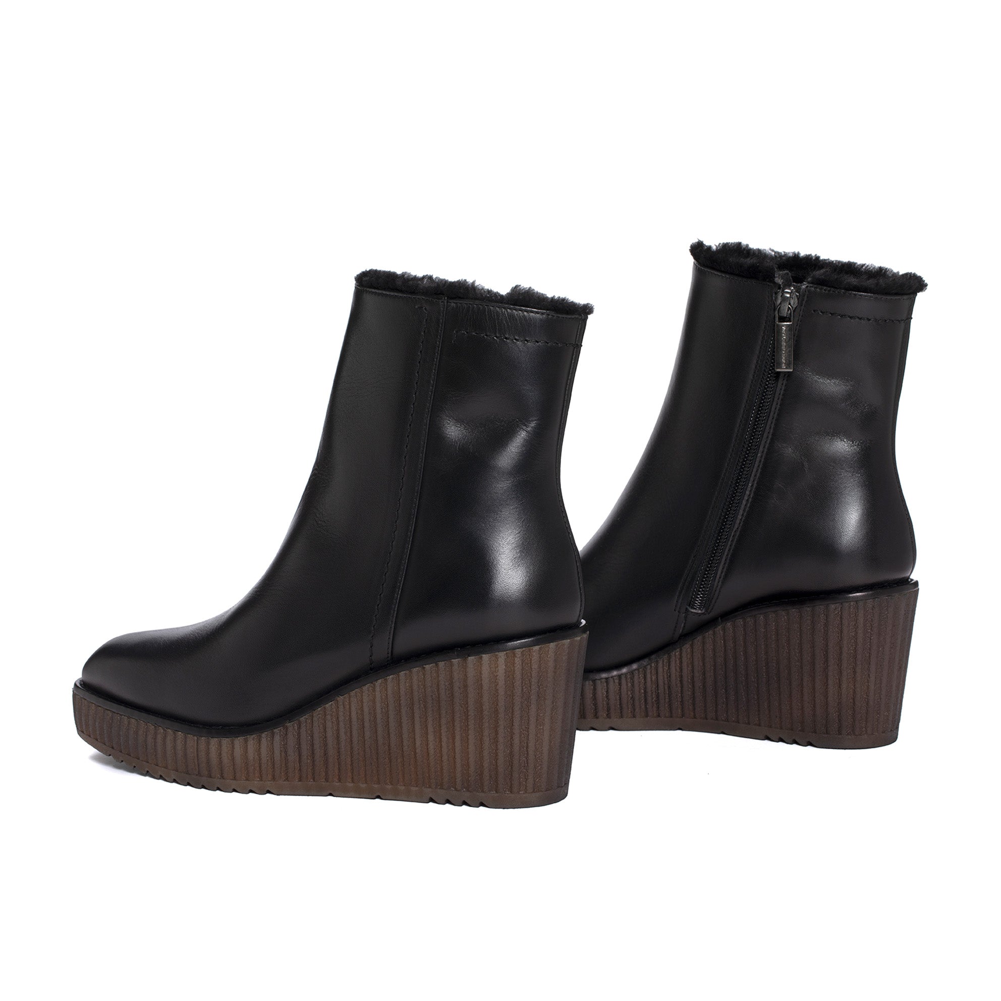 BOTIN PLATAFORMA CLAUDIA SEDA HIDRO NEGRO