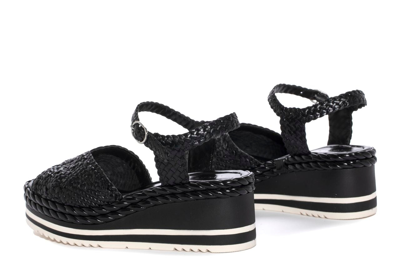 SANDALIA PLATAFORMA PADOVA NEGRO
