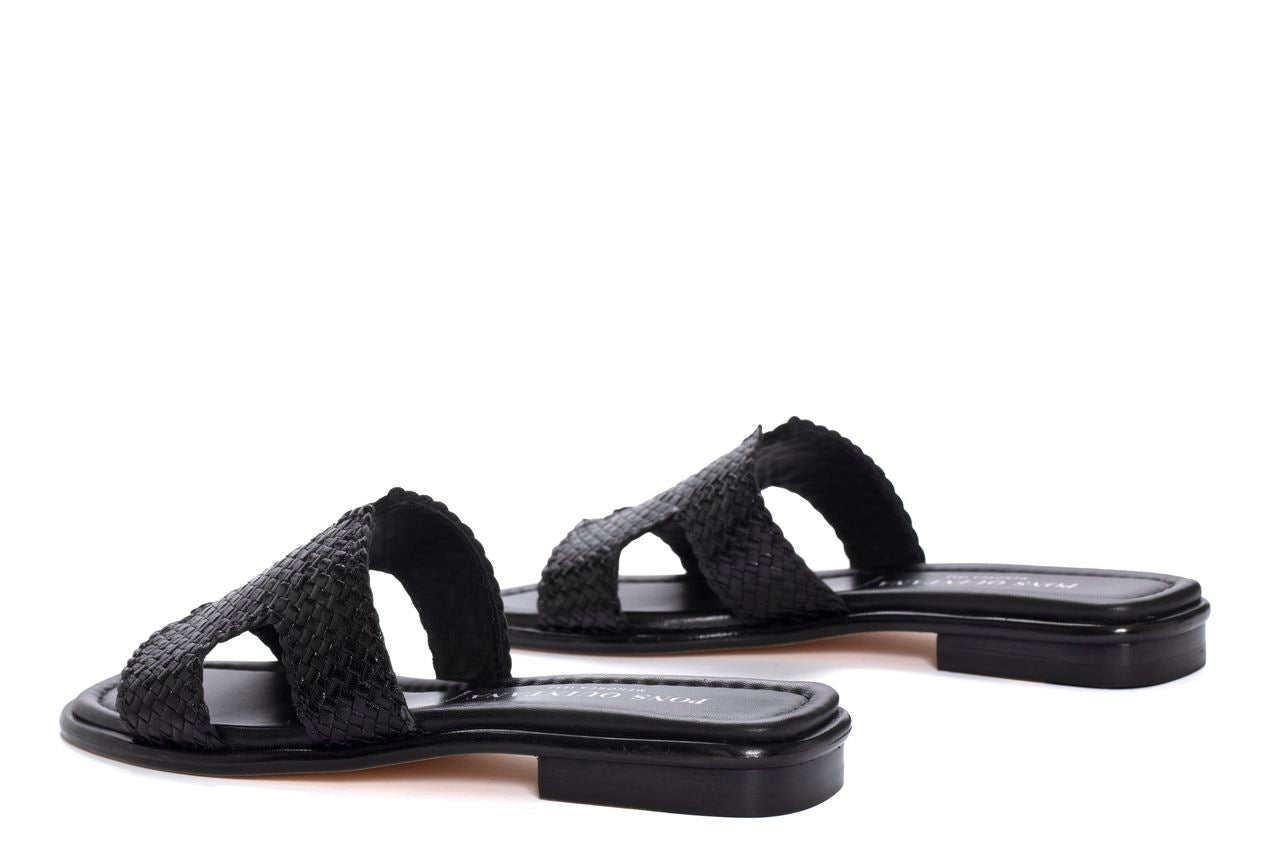SANDALIA PLANA TINA NEGRO