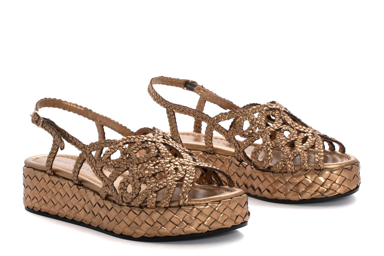 SANDALIA PLATAFORMA FORLI METAL OASSI