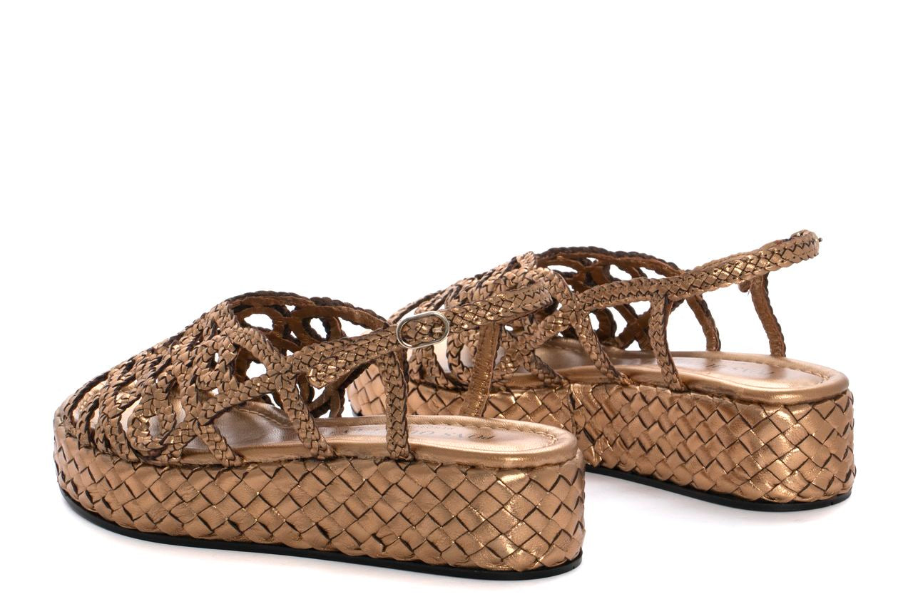 SANDALIA PLATAFORMA FORLI METAL OASSI