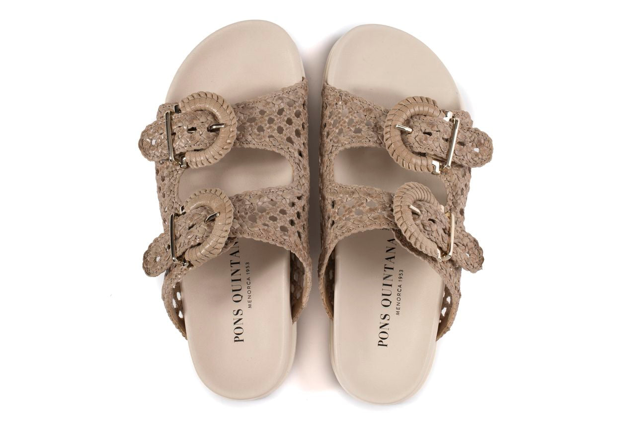 SANDALIA FUSSBETT CAIMAN TAUPE