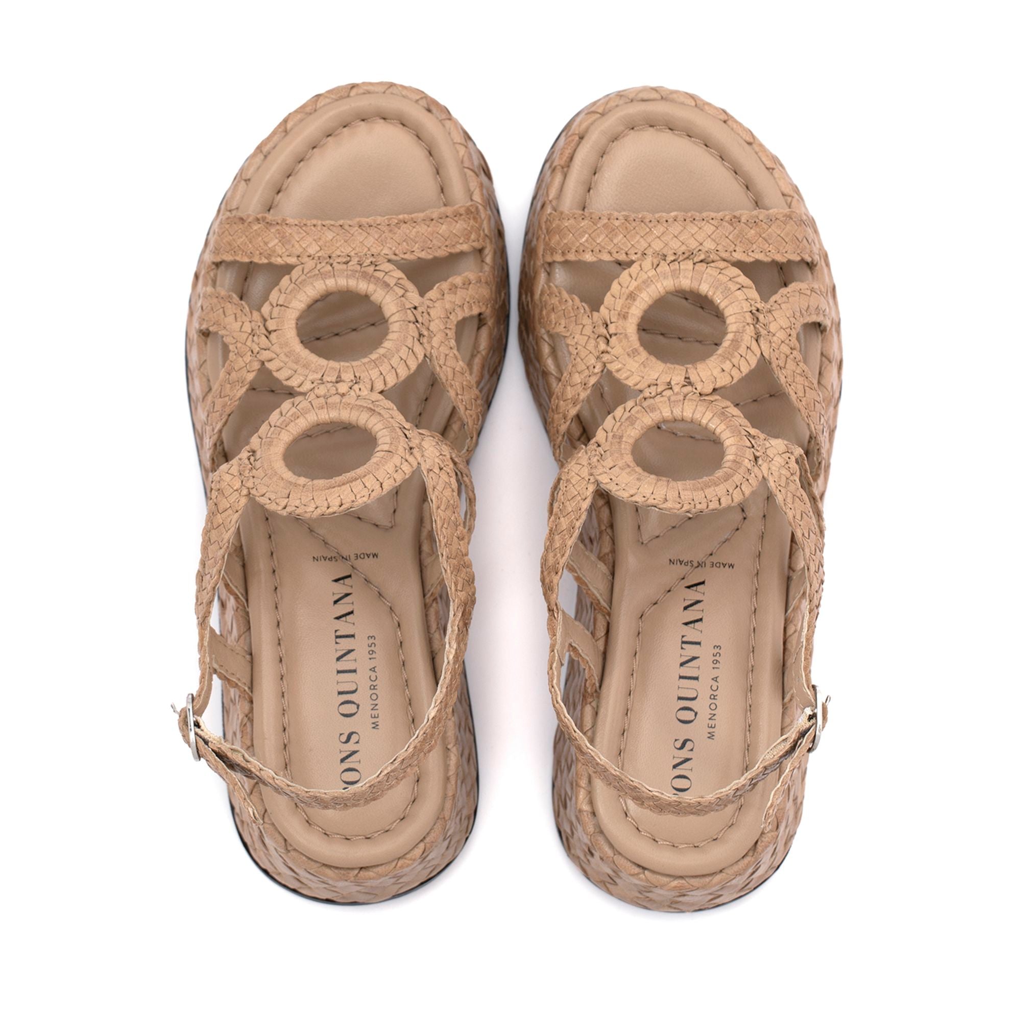 MAUI TAUPE PLATFORM SANDAL