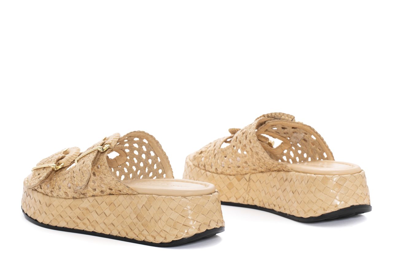 SANDALIA PLATAFORMA MAUI TRENZADO 8MM ARENA