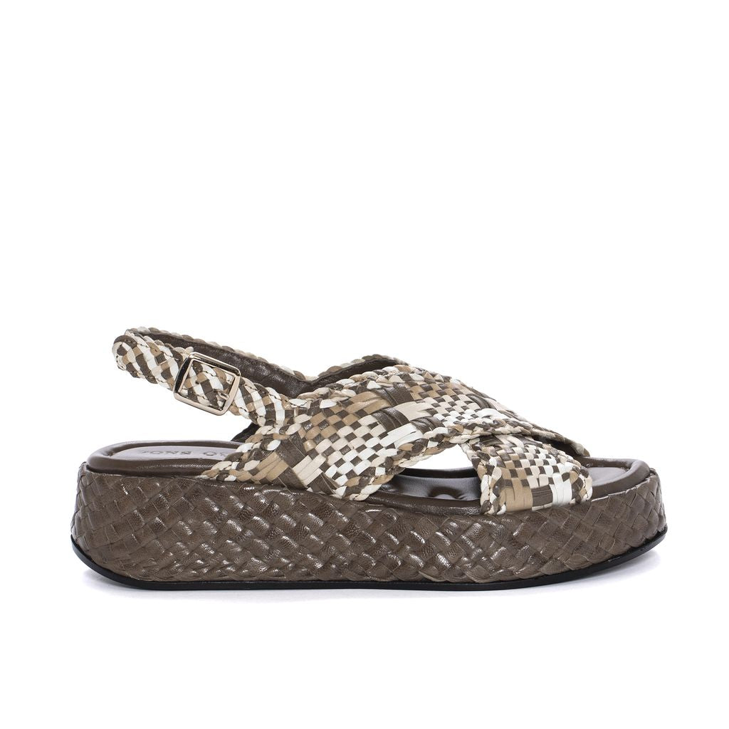 SANDALIA PLATAFORMA MAUI TRENZADO 8MM COMBI PD