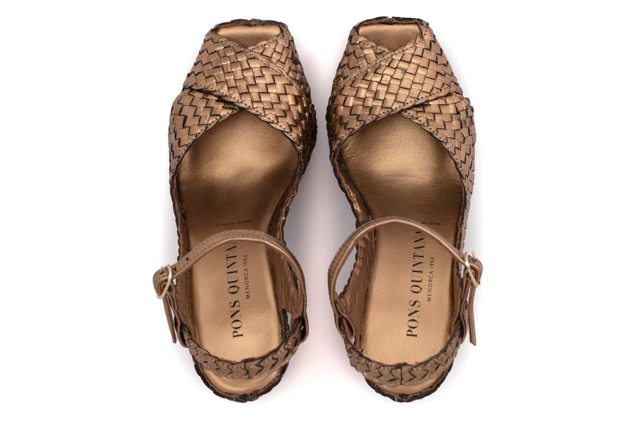 SANDALIA TACON CALI METAL OASSI