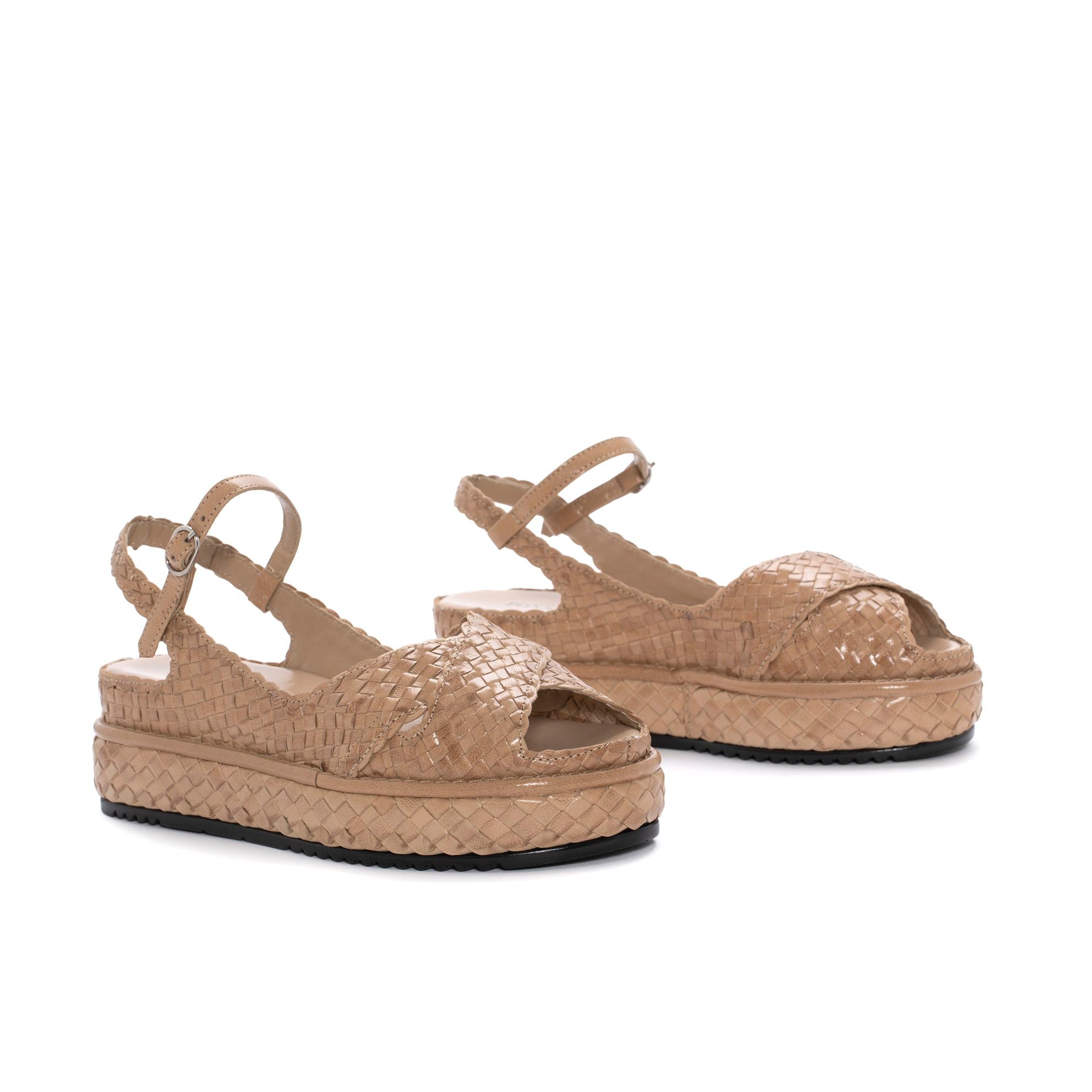 MAIKA TAUPE PLATFORM SANDAL