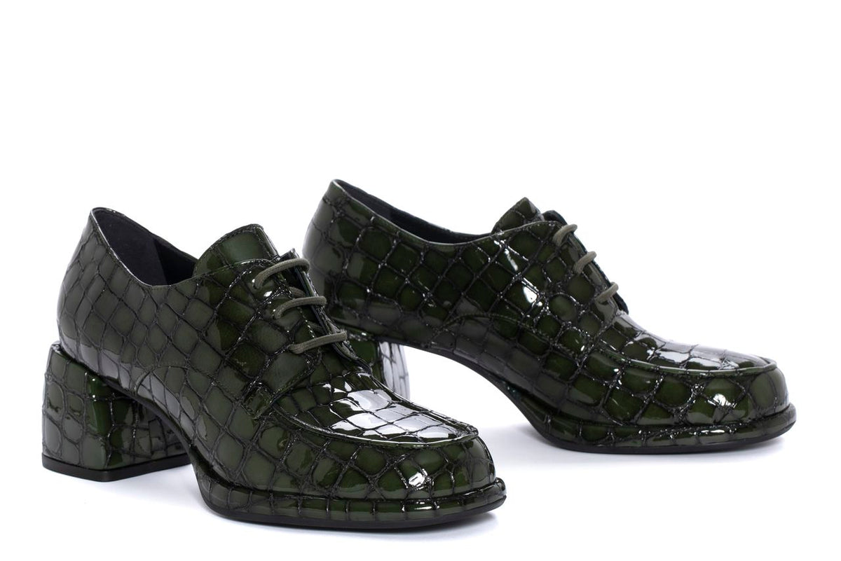 ZAPATO TACON EMILIA COCCO ZAMBIA MUSGO
