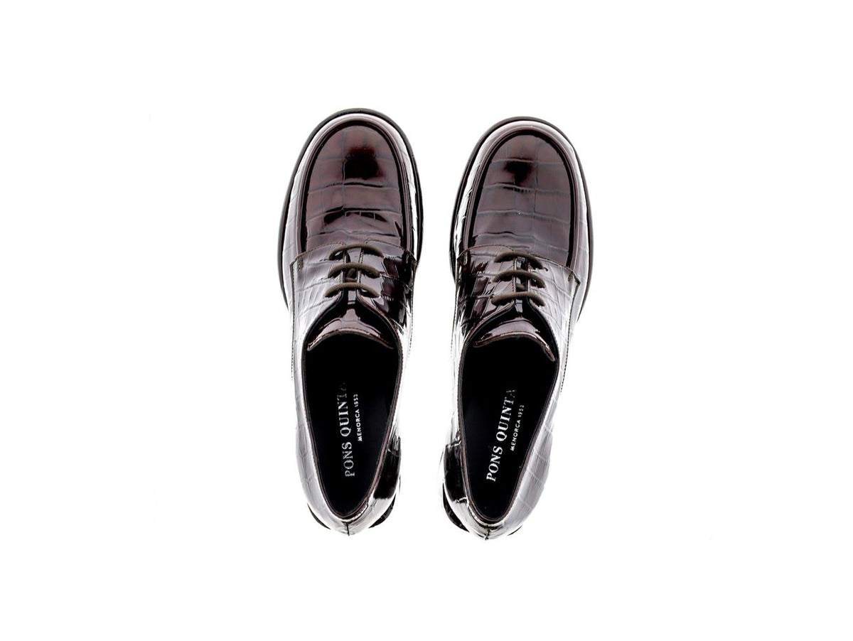 ZAPATO TACON EMILIA COCCO ZAMBIA EBANO